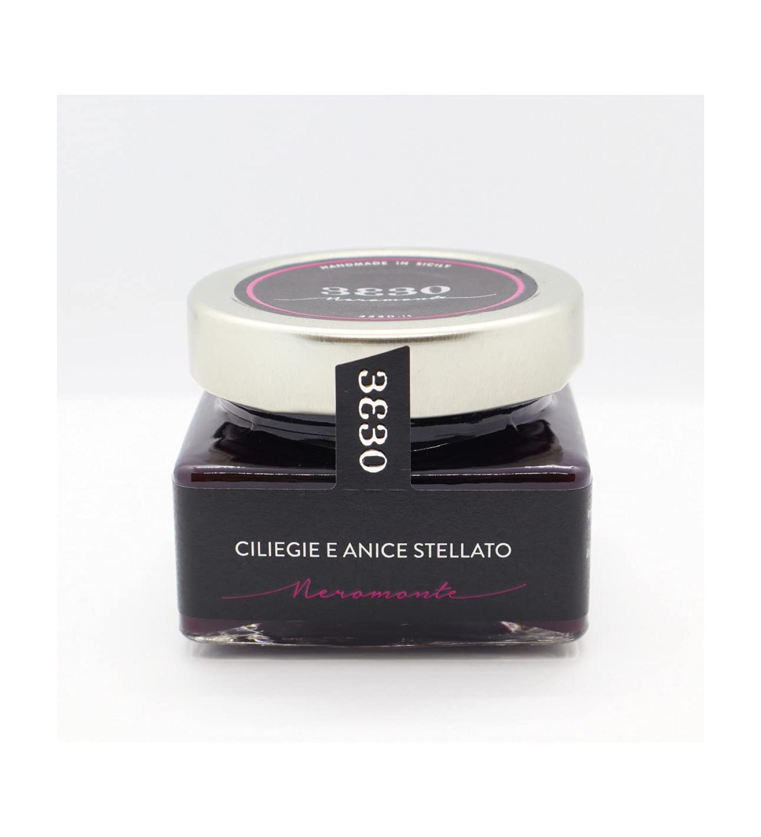 Nelson Sicily Sicilian cherry and star anise compote 160g NeroMonte By Nelson Sicily