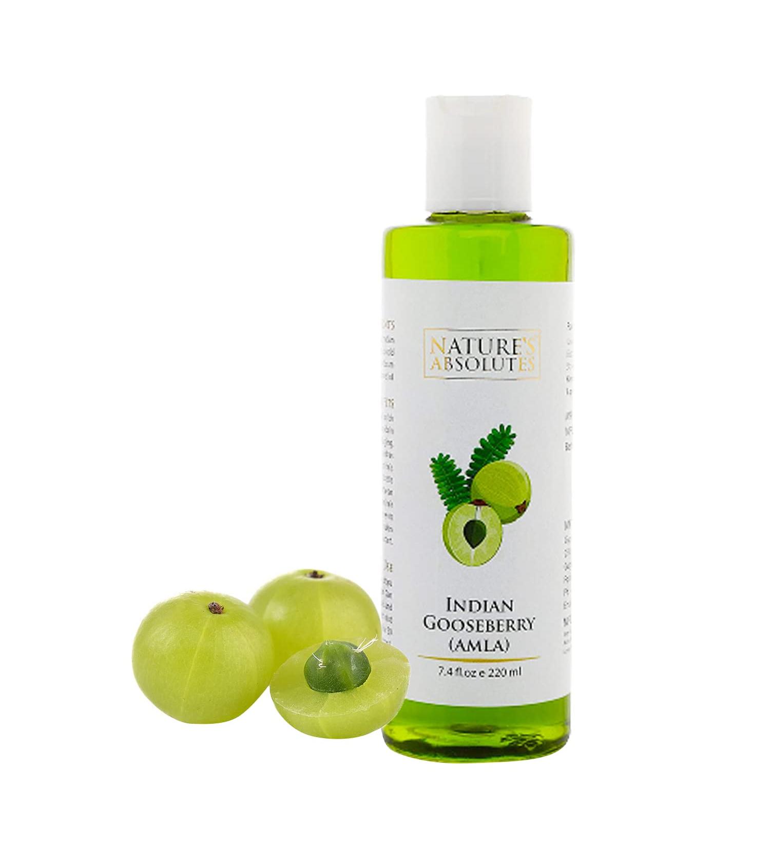 Nature's Absolutes Indian Amla Oil for Hair - 7.4 Fl Oz (220ml) - Buy Online on GoSupps.com