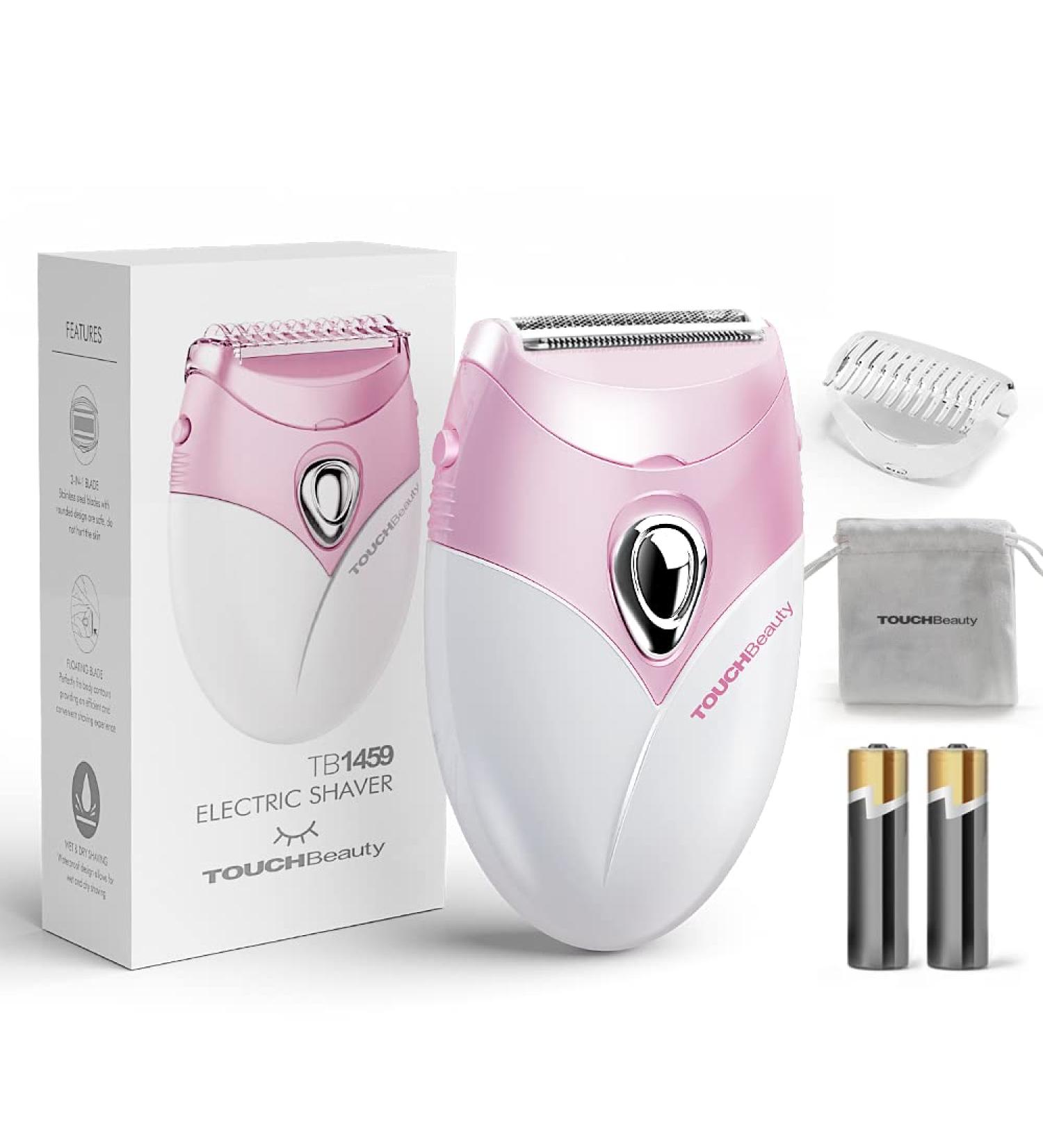 Buy Women's Electric Razor - Touch Beauty Trimmer for Body Armpits Legs & Bikini - Compact Lady Shaver AG-1459ADE Rosa - International Shipping - Buy Online on GoSupps.com