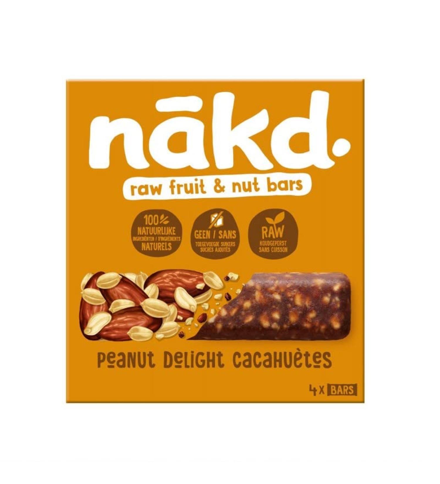 D lice de Cacahu te: Barres C r ali res Nakd x4 140g - Sans Sucre Ajout - Id al pour le Petit D jeuner - Snack Sant Naturel & Gourmand - Le Lot De 3