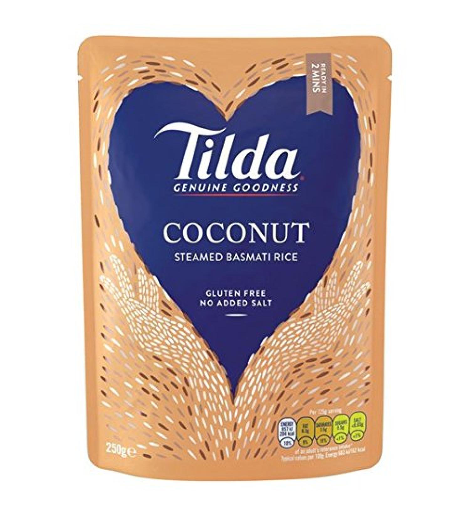 Tilda Tilda Steam Cooked Basmati Coconut 250g