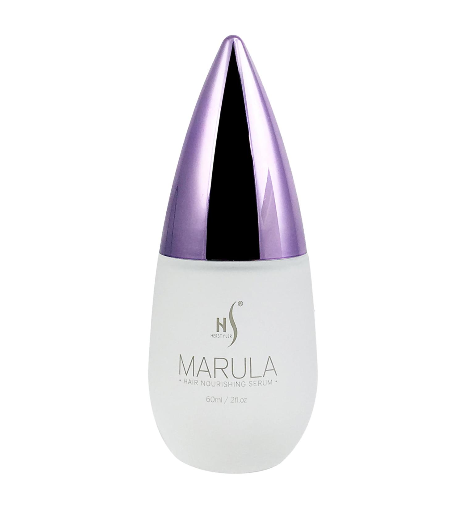 HerStyler Marula Oil Serum - Anti-Frizz Solution for Frizzy & Damaged Hair | Smoothing Shine Enhancer - 2 Fl. Oz - Buy Online on GoSupps.com