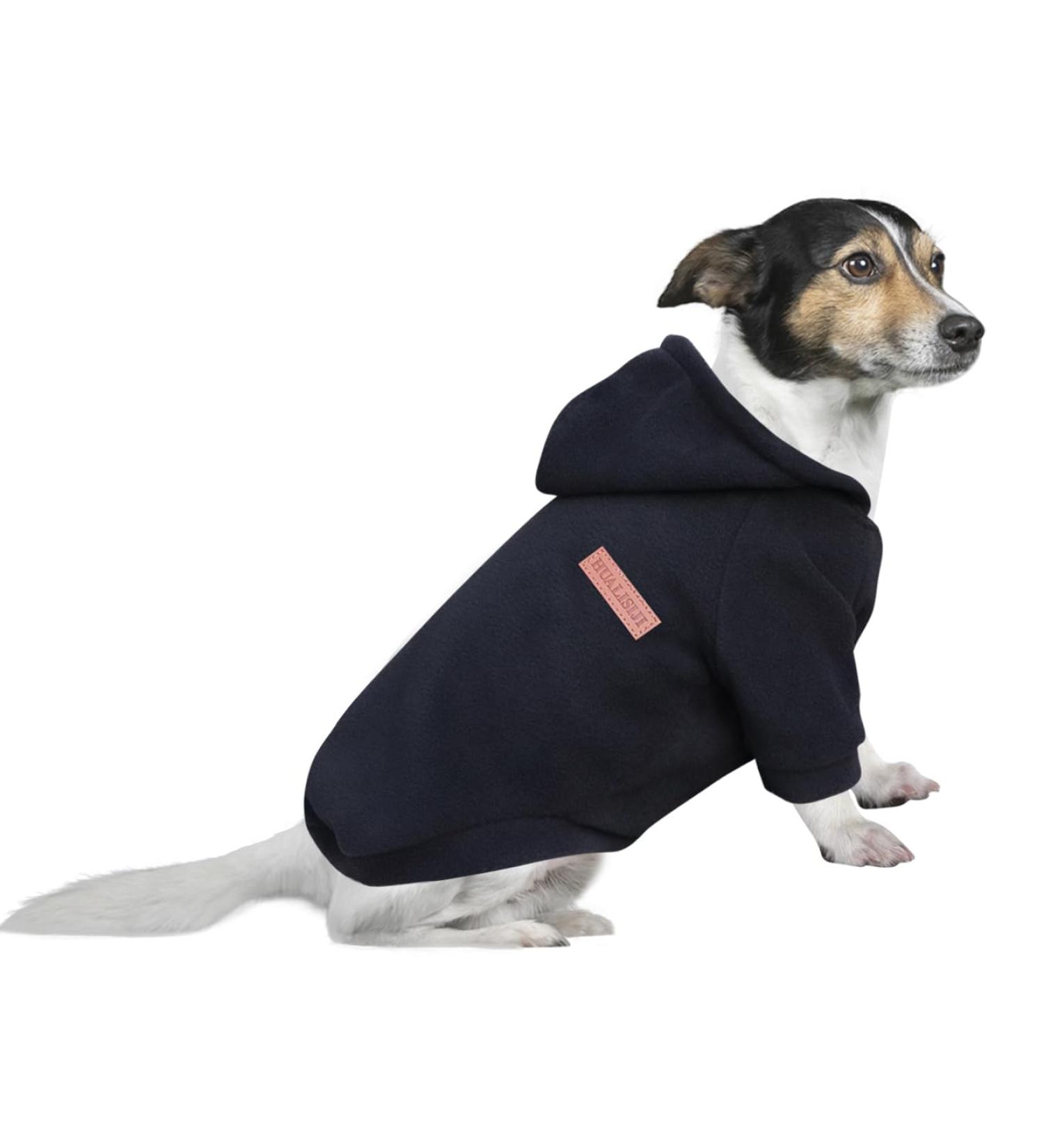 Hualisiji 3XL Black Dog Hoodie - Warm & Lightweight Sweatshirt for Big Dogs | Soft Texture & Easy to Wear - Buy Online on GoSupps.com