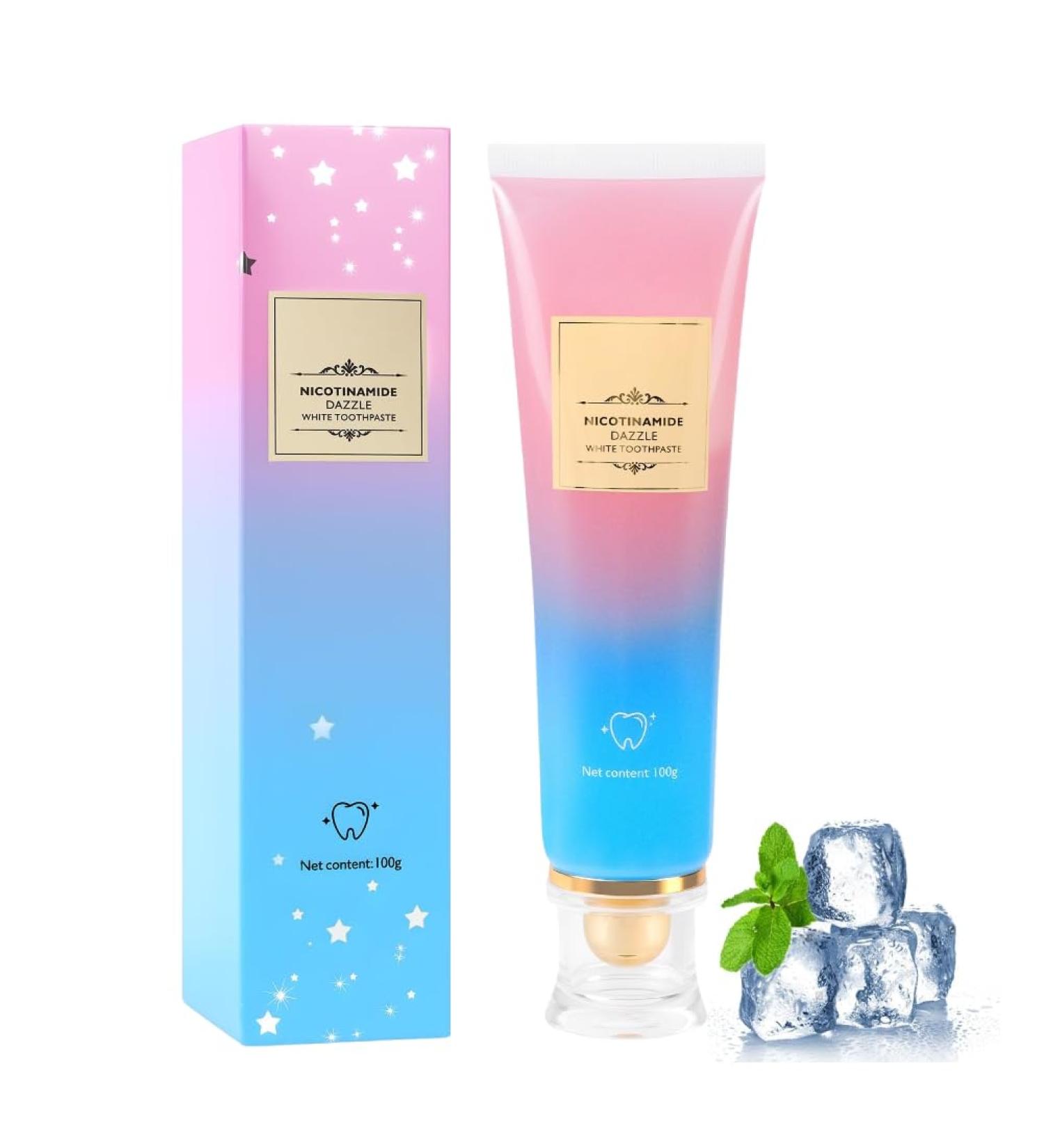  ALIIP 2PCS Niacinamide Whitening Toothpaste 100g Niacinamide Intensive Toothpaste Deep Cleaning Long-Lasting Freshness Promotes Natural Teeth Whitening - Buy Online on GoSupps.com