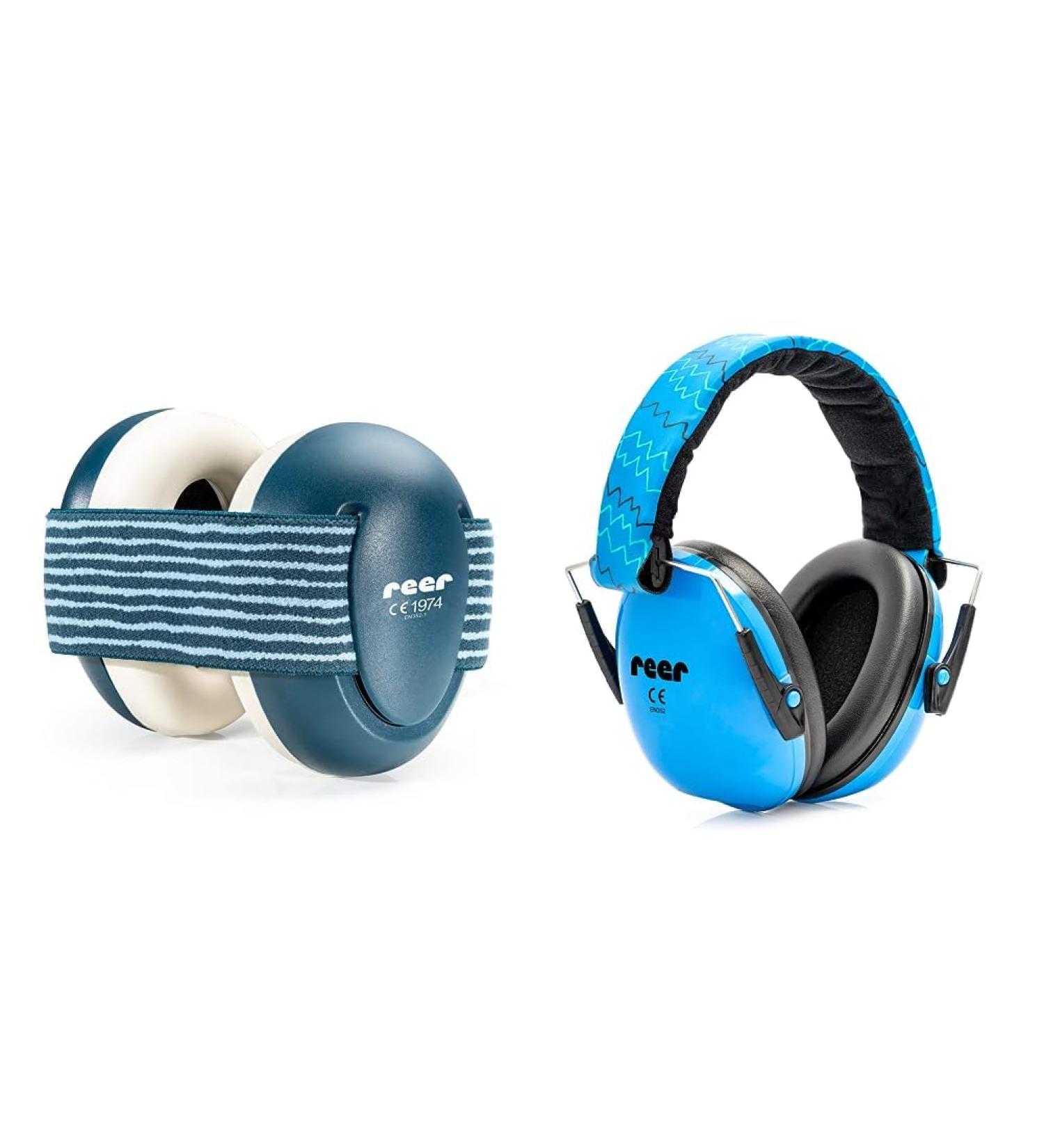 REER Silentguard Hearing Protection for Babies - Soft Lightweight & Comfortable Ear Muffs - Ideal for Infants - 1-Pack Blue for Girls - Buy Online on GoSupps.com