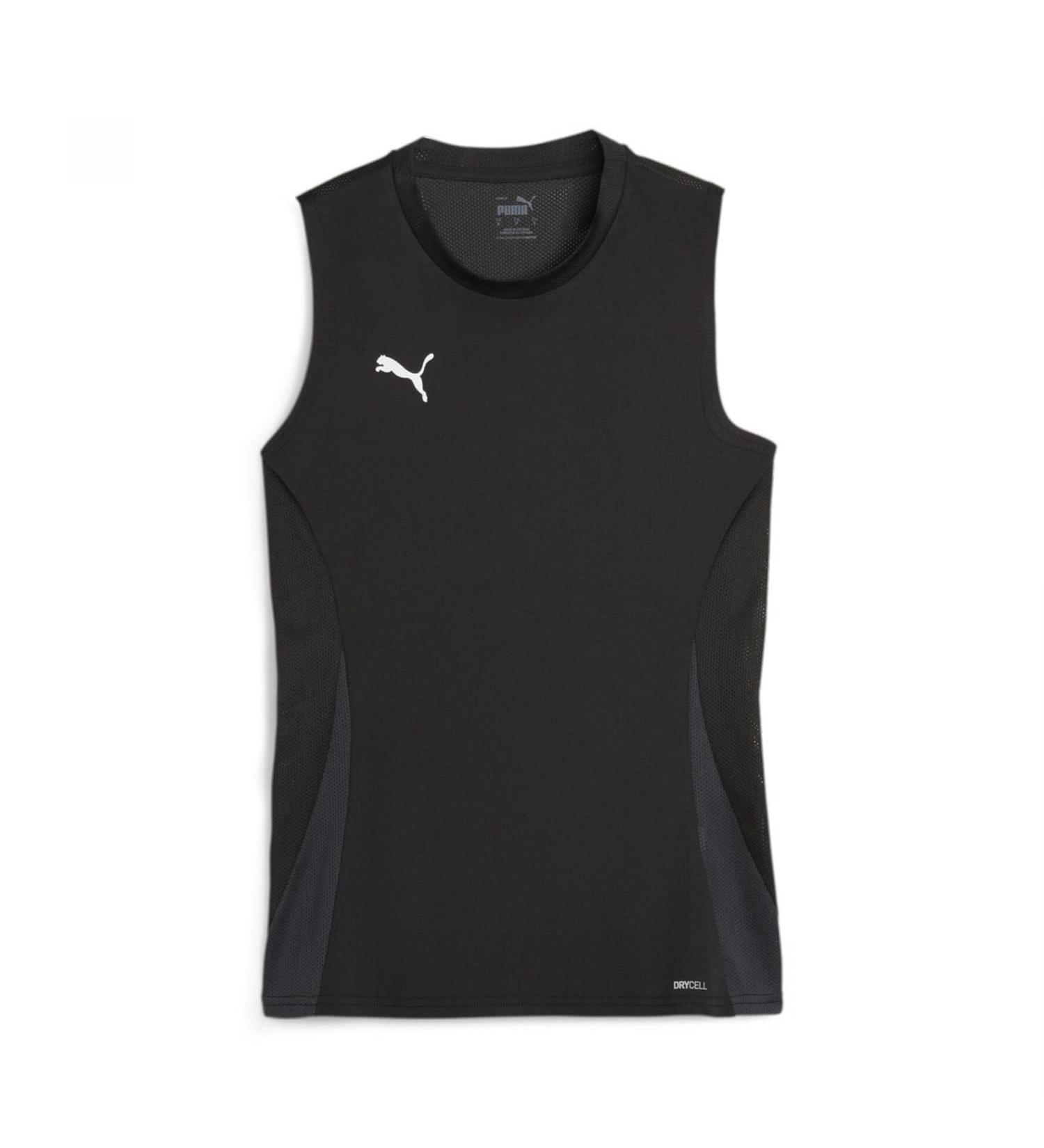 PUMA Unisex Teamgoal Sleeveless Jersey WMNS T-Shirt M Puma Black-puma White-flat Dark Grey