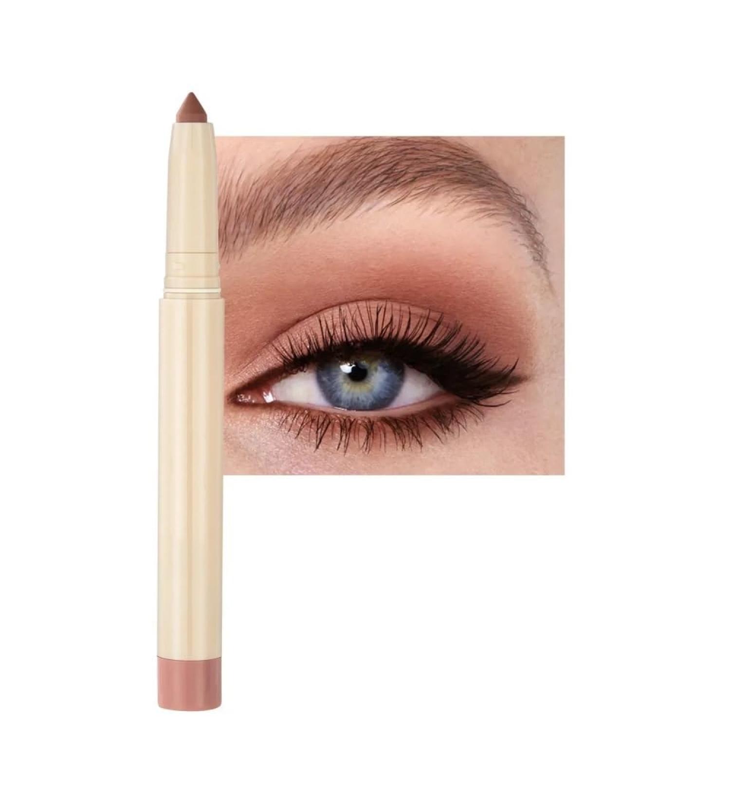 Pearlescent Eyeshadow Pencil Stick Lasting Glitter Shimmer Eye Shadow Pen Eyeliner Stick Eyes Make Up Tools Waterproof 22 Colors (Color : NO.2) - Buy Online on GoSupps.com