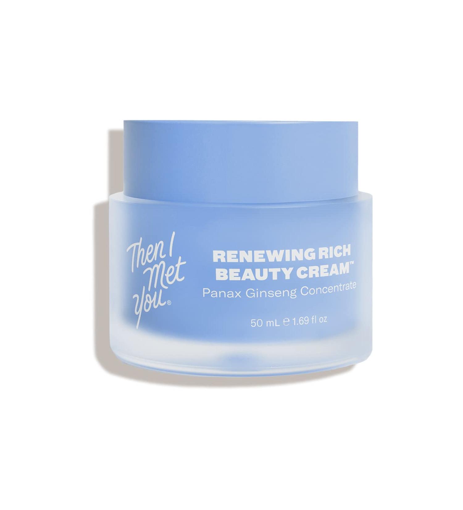 Then I Met You Renewing Rich Beauty Cream - Ginseng + Squalane Moisturizer - Vegan Clean Skincare - Buy Online on GoSupps.com