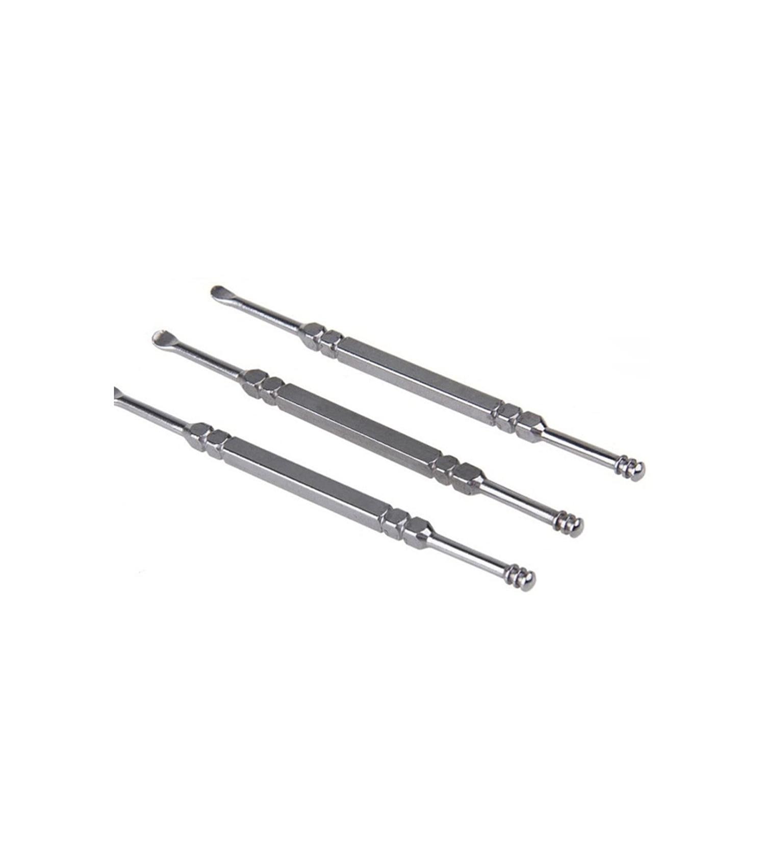 TARVIT Earwax Removal Kit - Stainless Steel Ear Wax Pickers & Curette Tool (3pcs) for Effective Ear Care - International Shipping Available - Buy Online on GoSupps.com