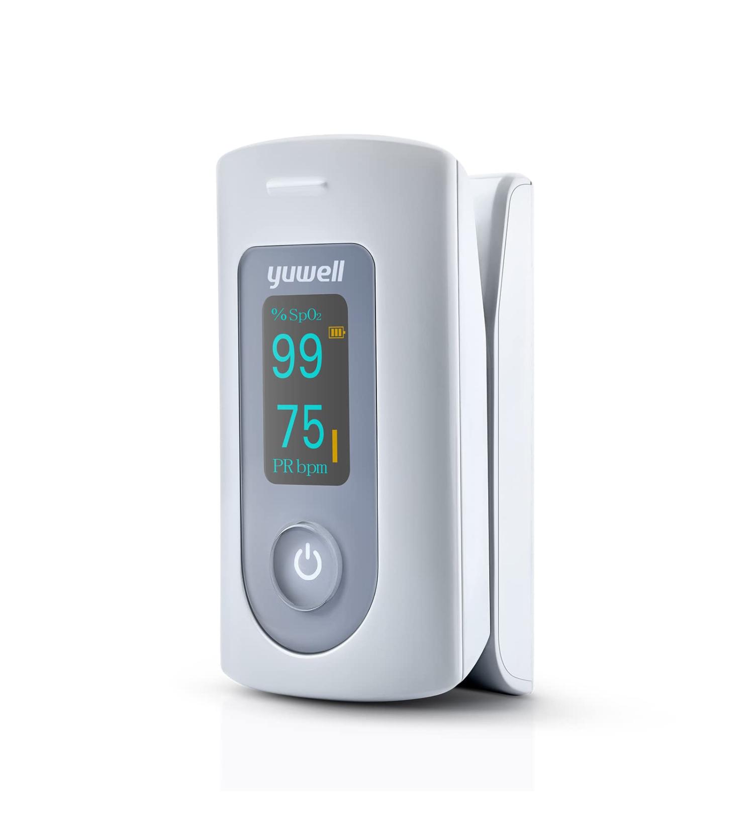 Yuwell Pulse Oximeter - Accurate Oxygen Saturation & Heart Rate Measurement OLED Display Includes Batteries - International Shipping Available - Buy Online on GoSupps.com