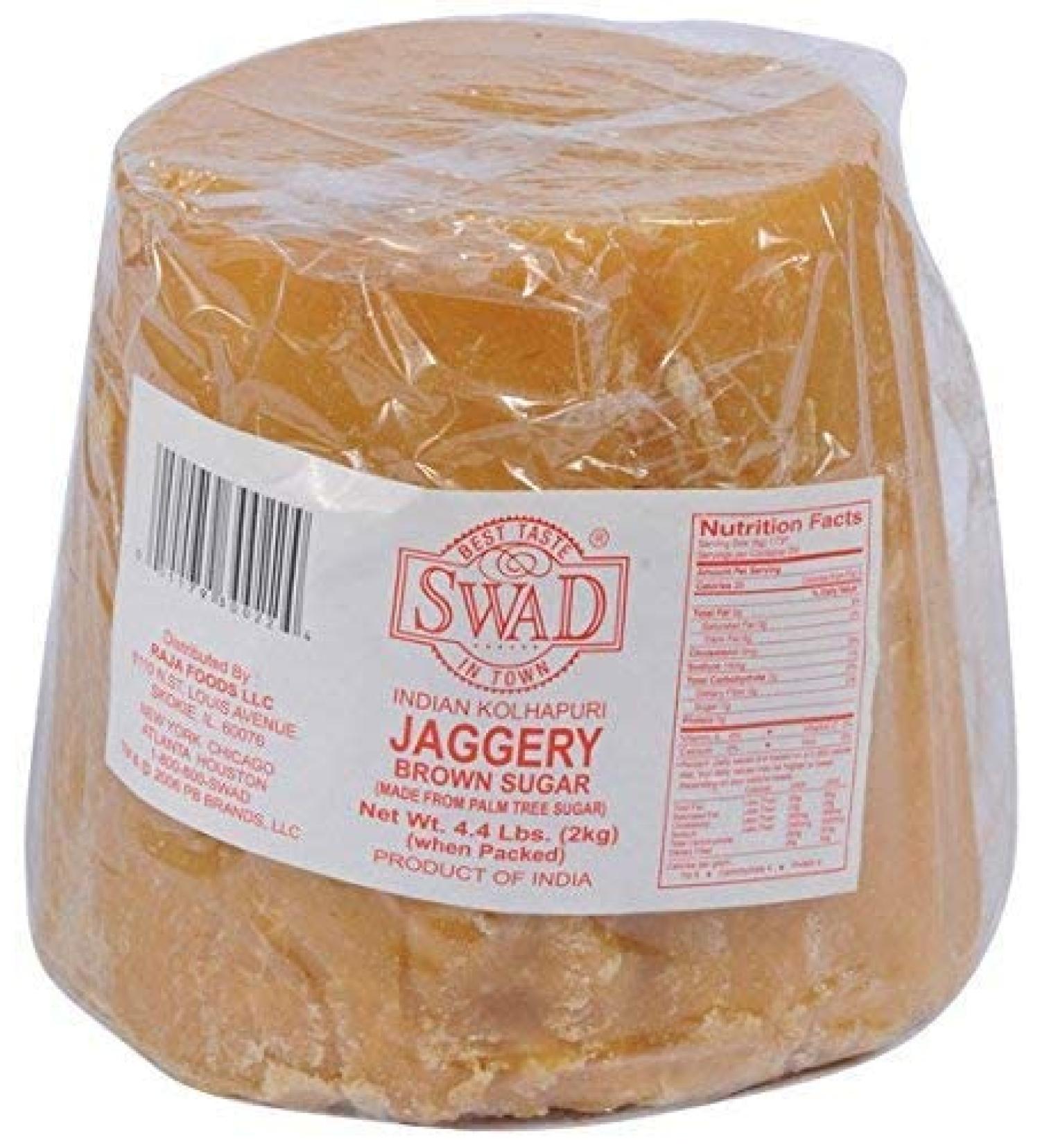 Swad Indian Kolhapuri Jaggery - 4.4 Pounds