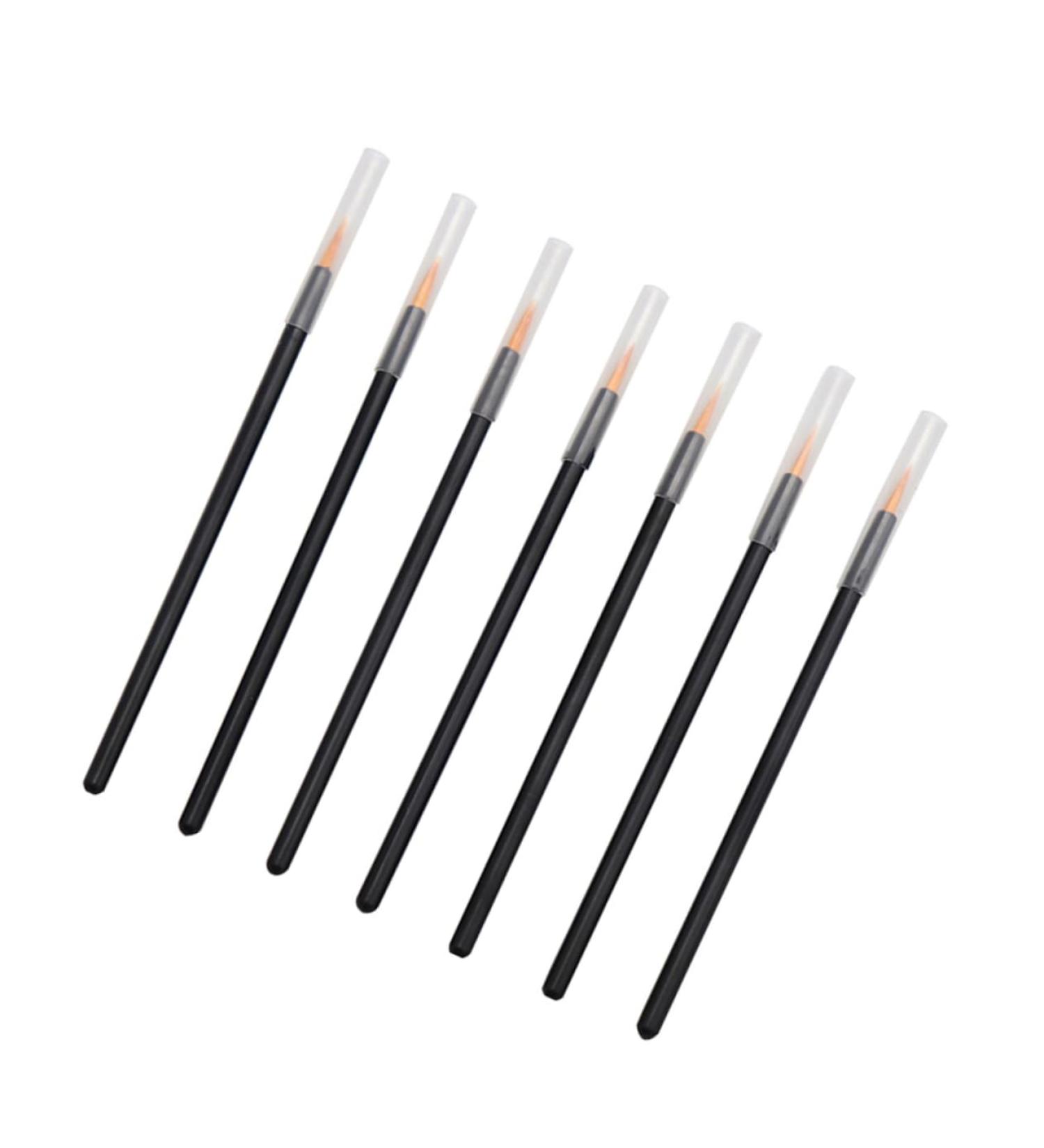 Mipcase 50pcs Disposable Eyeliner Brush Thin Eyeliner Brush Women Eyeliner Brush Miss Auxiliary With Hat - Buy Online on GoSupps.com