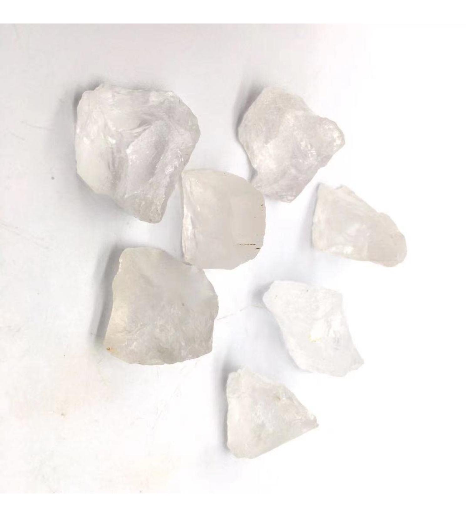 Natural Crystals and Stones 3pc Natrual Clear Quartz Crystal Raw Rock Polishing Stone for Reiki for Decoration kaixun - Buy Online on GoSupps.com