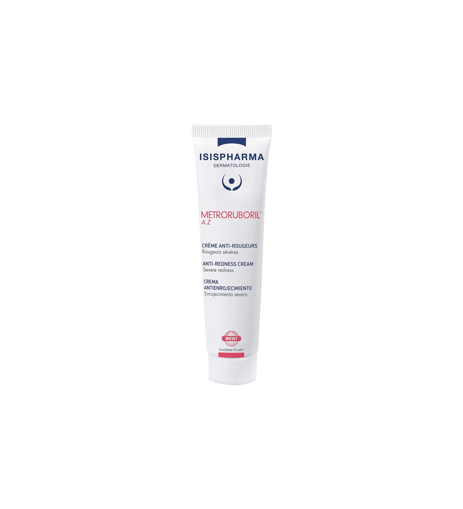 ISISPHARM METRORUBORIL A.Z Anti-Redness Cream 30 ml - Daily releif cream Designed with 15% Azelaic Acid - Color Corrector Reduces Redness Improves Microcirculation - Made in France - Buy Online on GoSupps.com