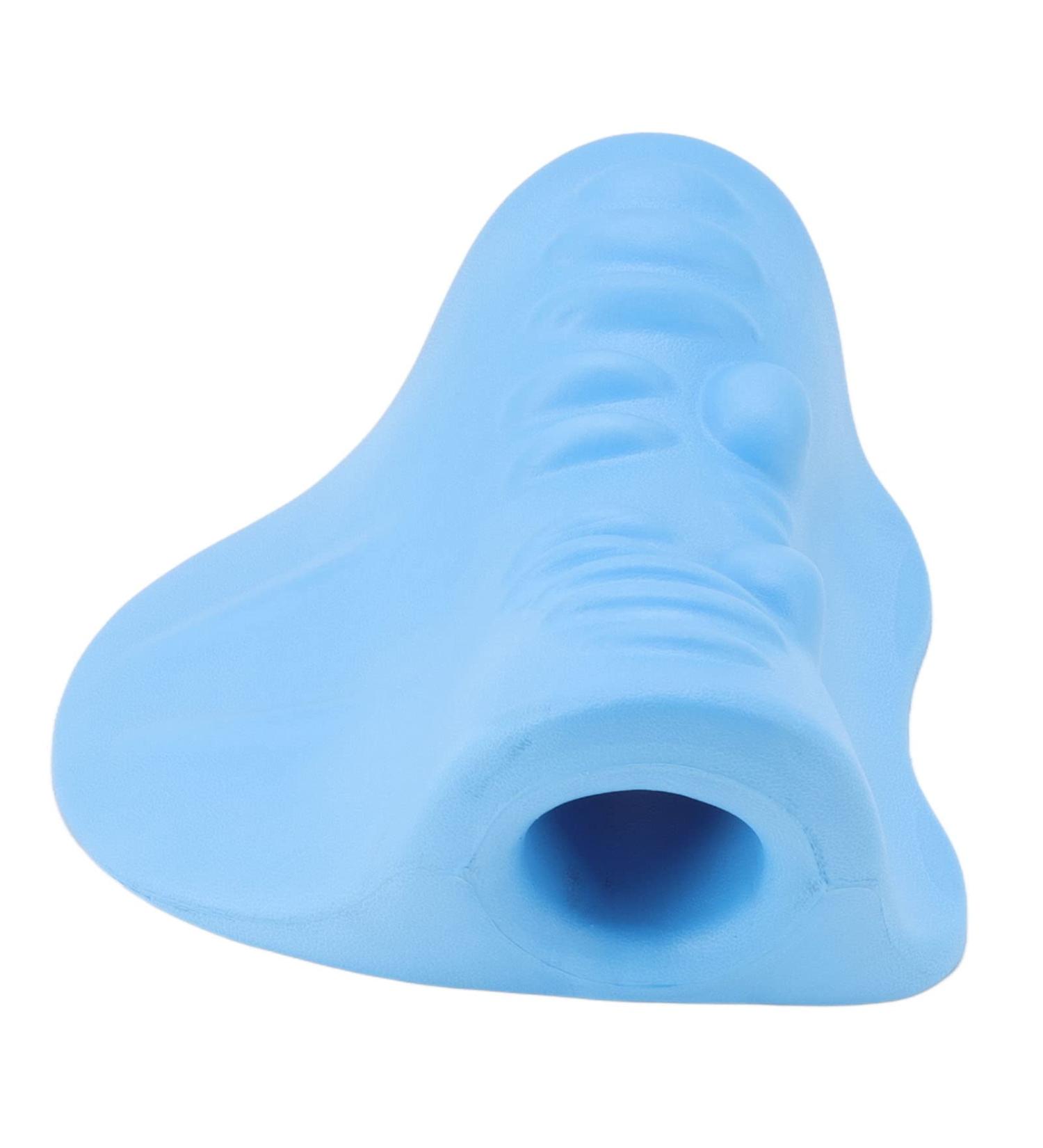 Neck and Shoulder Relaxer Cervical Traction Device Neck Posture Corrector Chiropractic Pillow for TMJ Ache Relief and Cervical Spine Alignment Neck Muscle Relaxing Hump Corrector - Buy Online on GoSupps.com