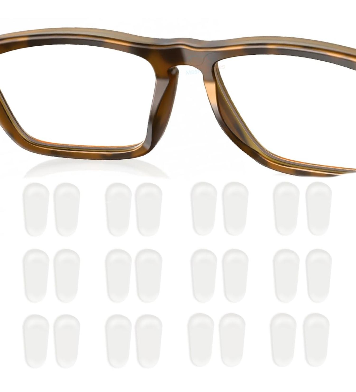 DDKY 20 Pairs Silicone Nose Pads for Glasses & Sunglasses - Non-Slip Self-Adhesive Soft Pads - Buy Online on GoSupps.com