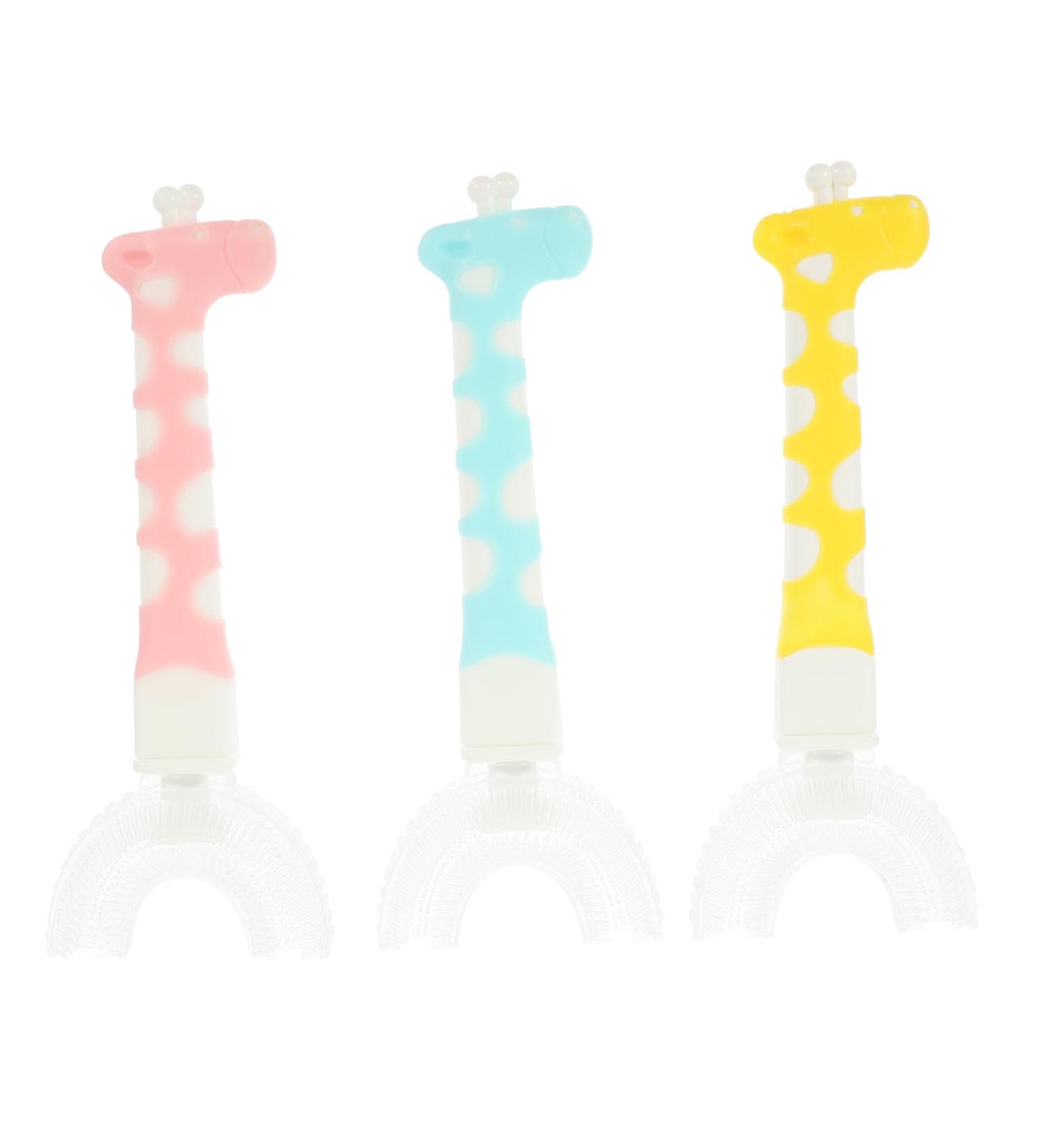 Buy Sewoart 3-Stage Children's Toothbrush - Safe Silicone Manual Toothbrush for Toddler Oral Care | High-Quality Kid's Toothbrushes - Buy Online on GoSupps.com