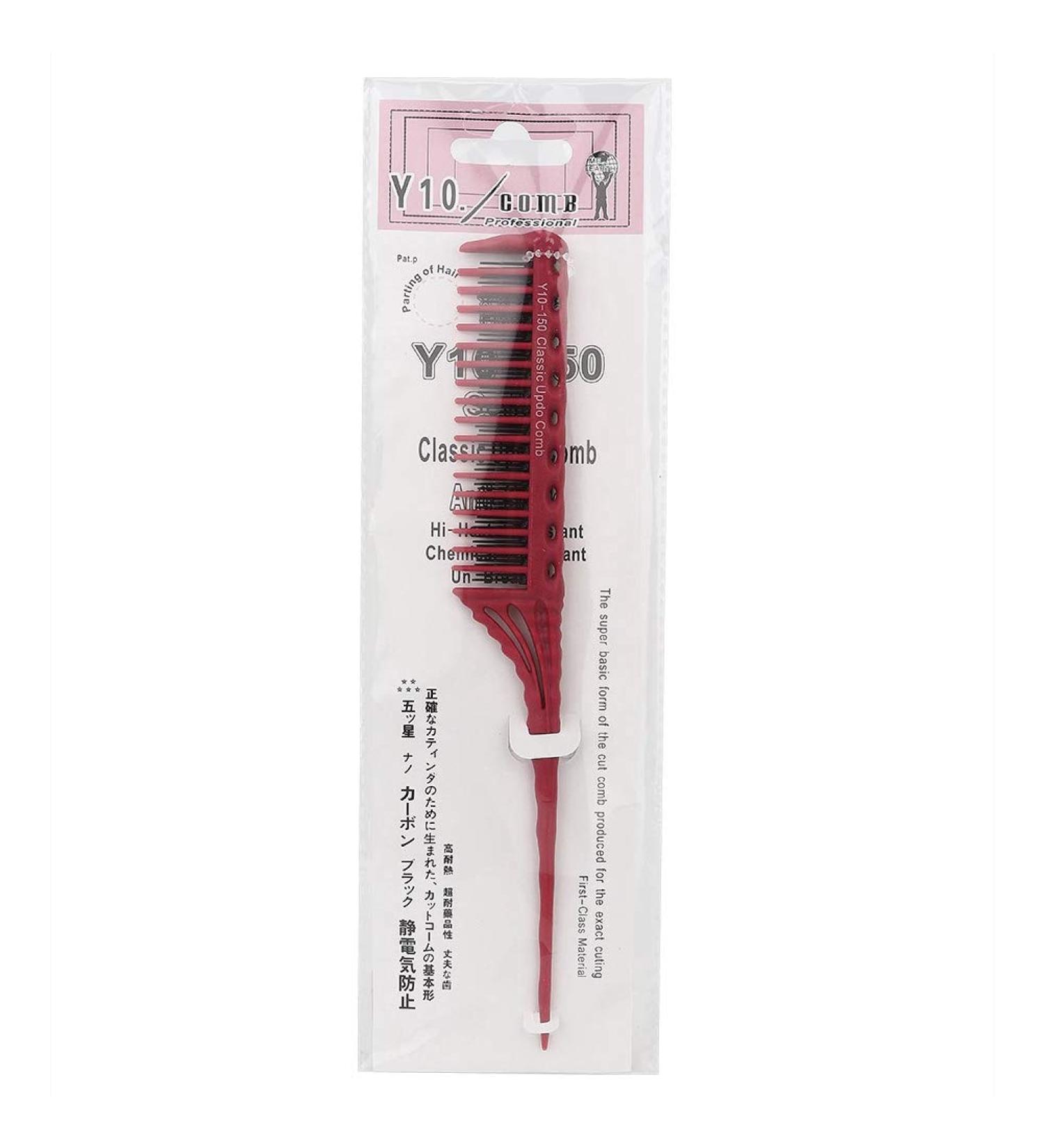 Teasing Comb 3 Rows of Teeth Tail Comb for Volume and Styling Precision(Red) - Buy Online on GoSupps.com