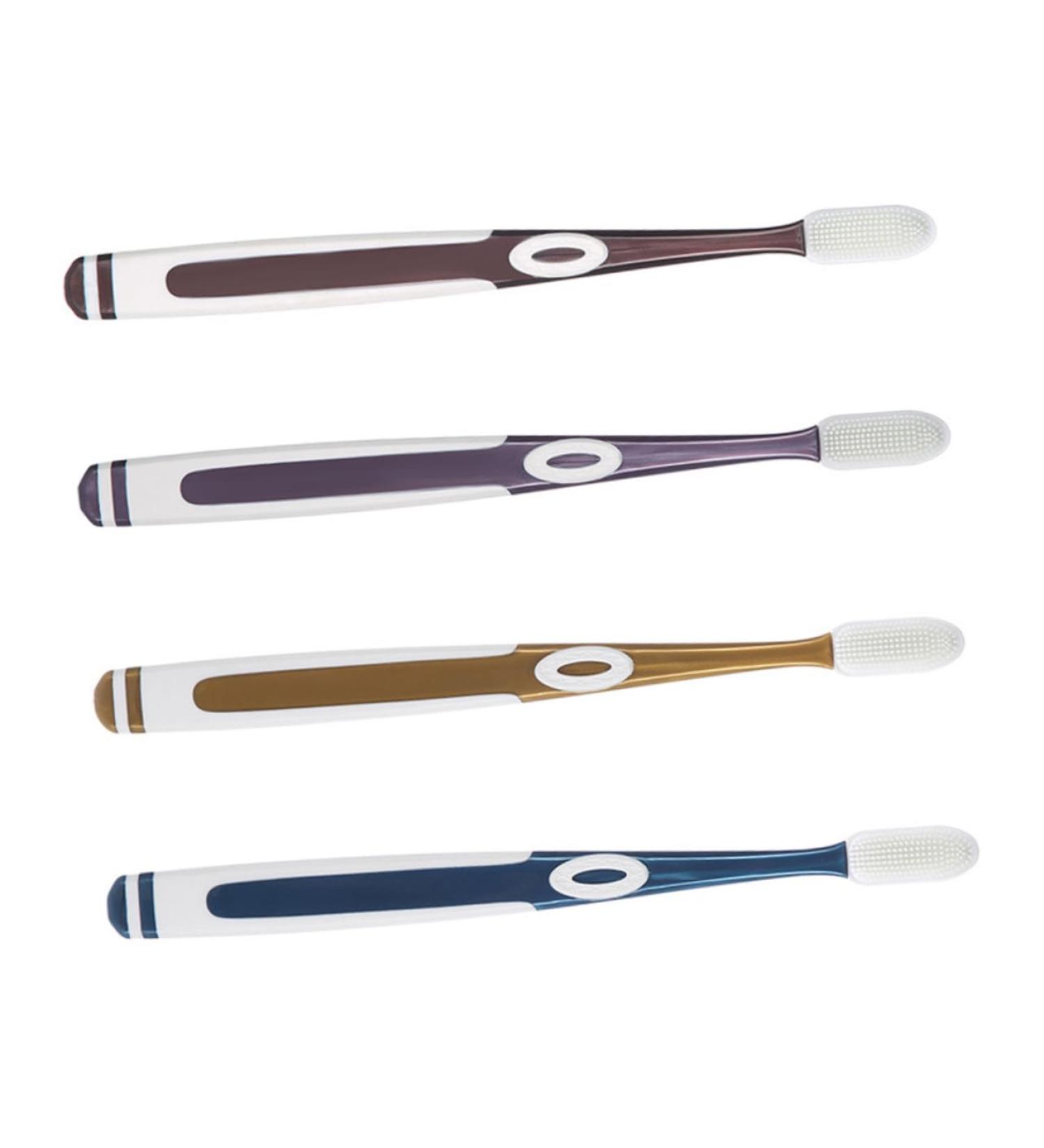 Frcolor 4-Piece Nano Toothbrush Set - Portable Hand Toothbrushes for Adults | Effective Dental Care Tools | International Shipping - Buy Online on GoSupps.com