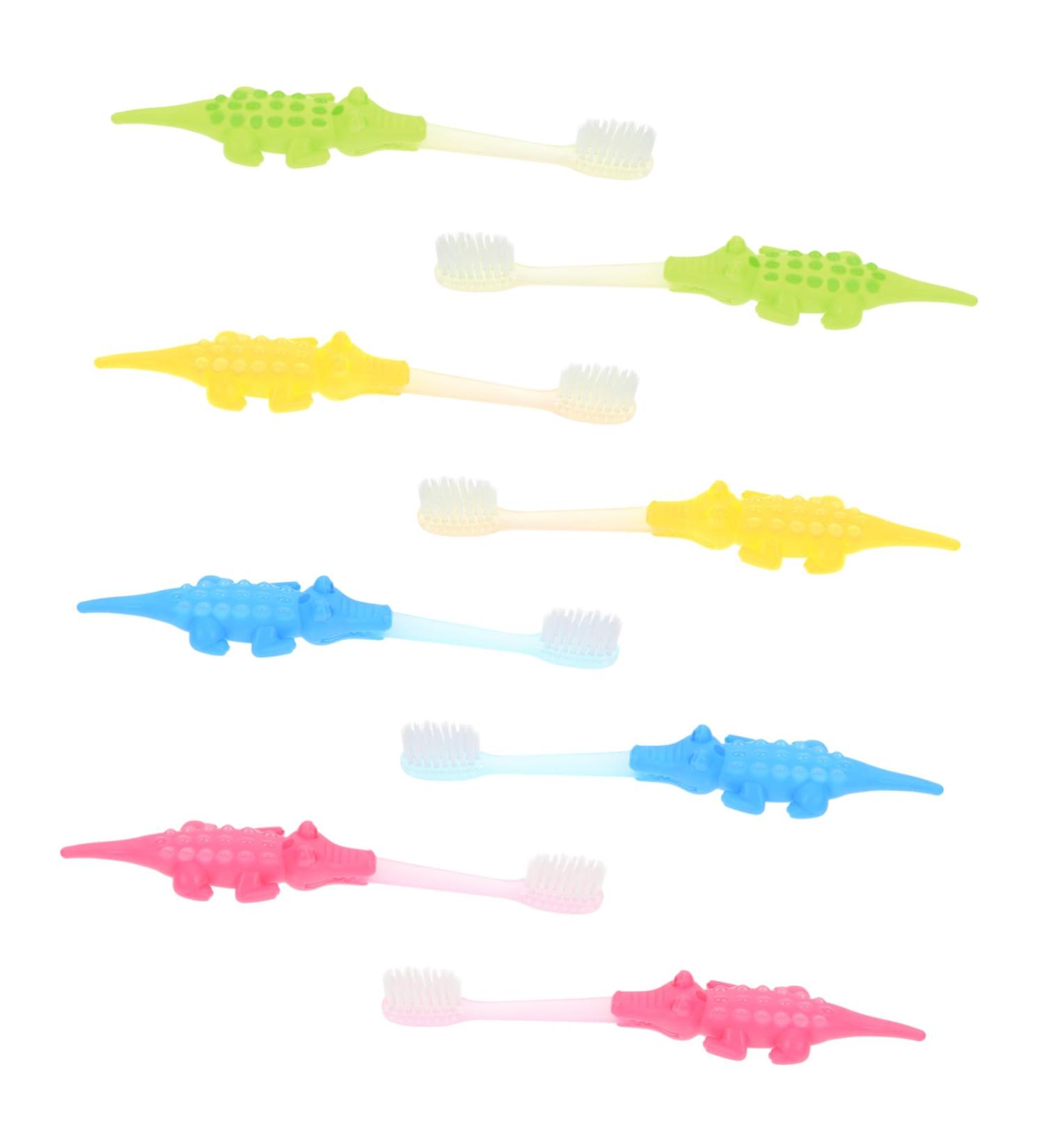 Buy Tovinanna 24 Stk Small Krokodil Toddler Toothbrush | Cartoon Training Brush for Ages 2-4 - Ideal for Kids' Dental Care - Buy Online on GoSupps.com