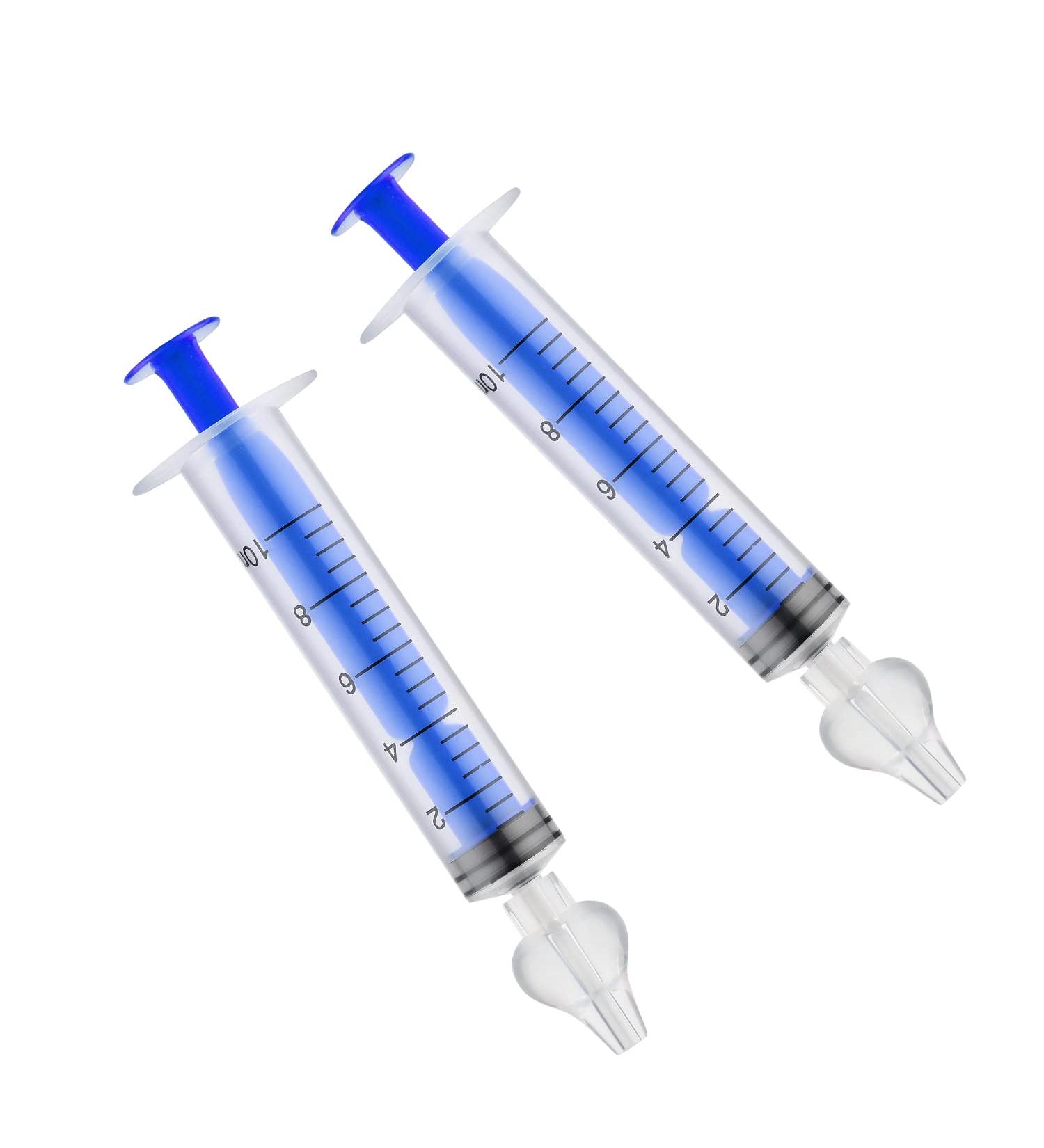 2pcs Baby Nasal Irrigation Kit with Reusable Silicone Tips - Blue - Buy Online on GoSupps.com