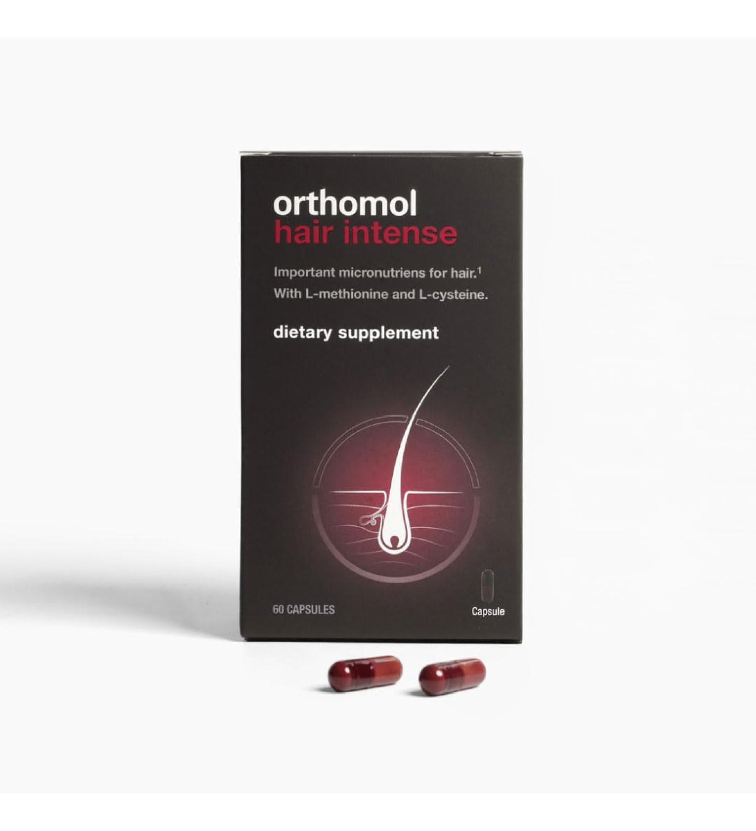 Orthomol Hair Intense Micronutrients for Healthy Hair Biotin Vitamin B6 B12 Zinc Selenium Copper Thiamin L-methionine L-cysteine Pantothenic Acid Capsules 30-Day Supply - Buy Online on GoSupps.com