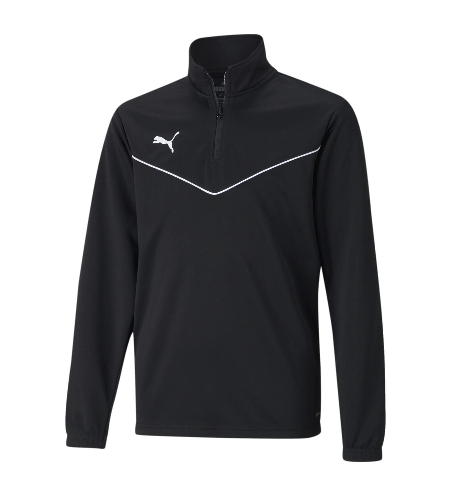 PUMA Unisex Kids Teamrise 1/4 Zip Top Jr Pullover 176 Black White