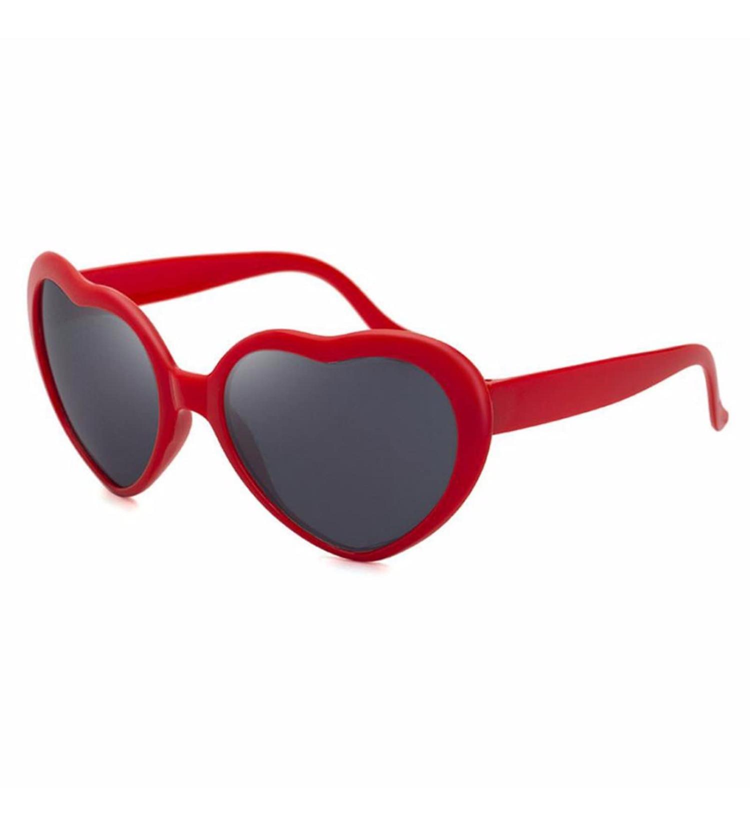 Amazon glasses wedding lights will night special love glasses glass effects love heart-shaped at glasses glasses farsightedness red-B unity size