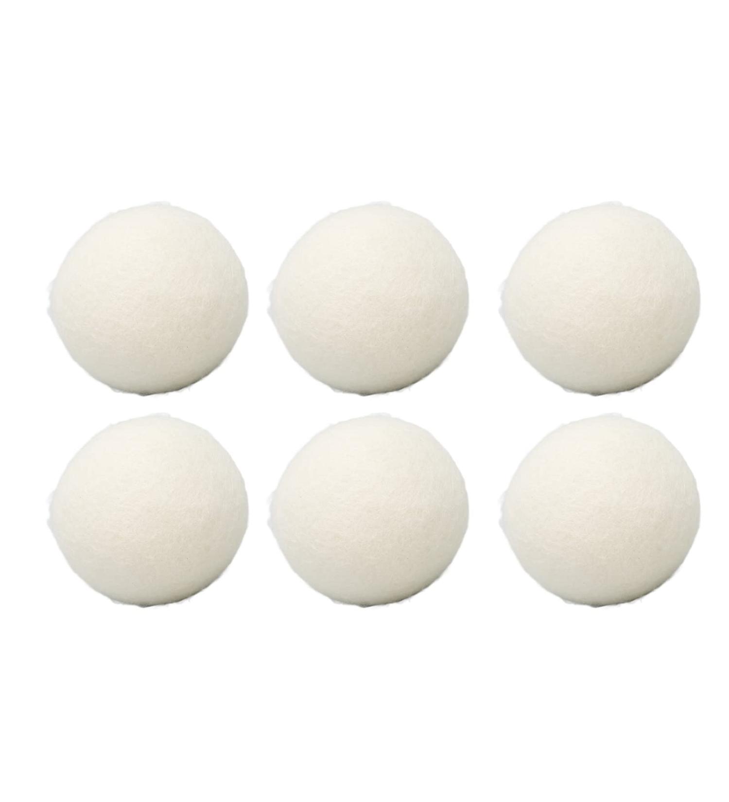 Wool Drying Balls 6Pcs Household Lightweight Portable Wool Drying Balls Reusable Skin Friendly Static Reduction Time Saving Fabric Softener Ball for Clothes Laundry (7cm) - Buy Online on GoSupps.com