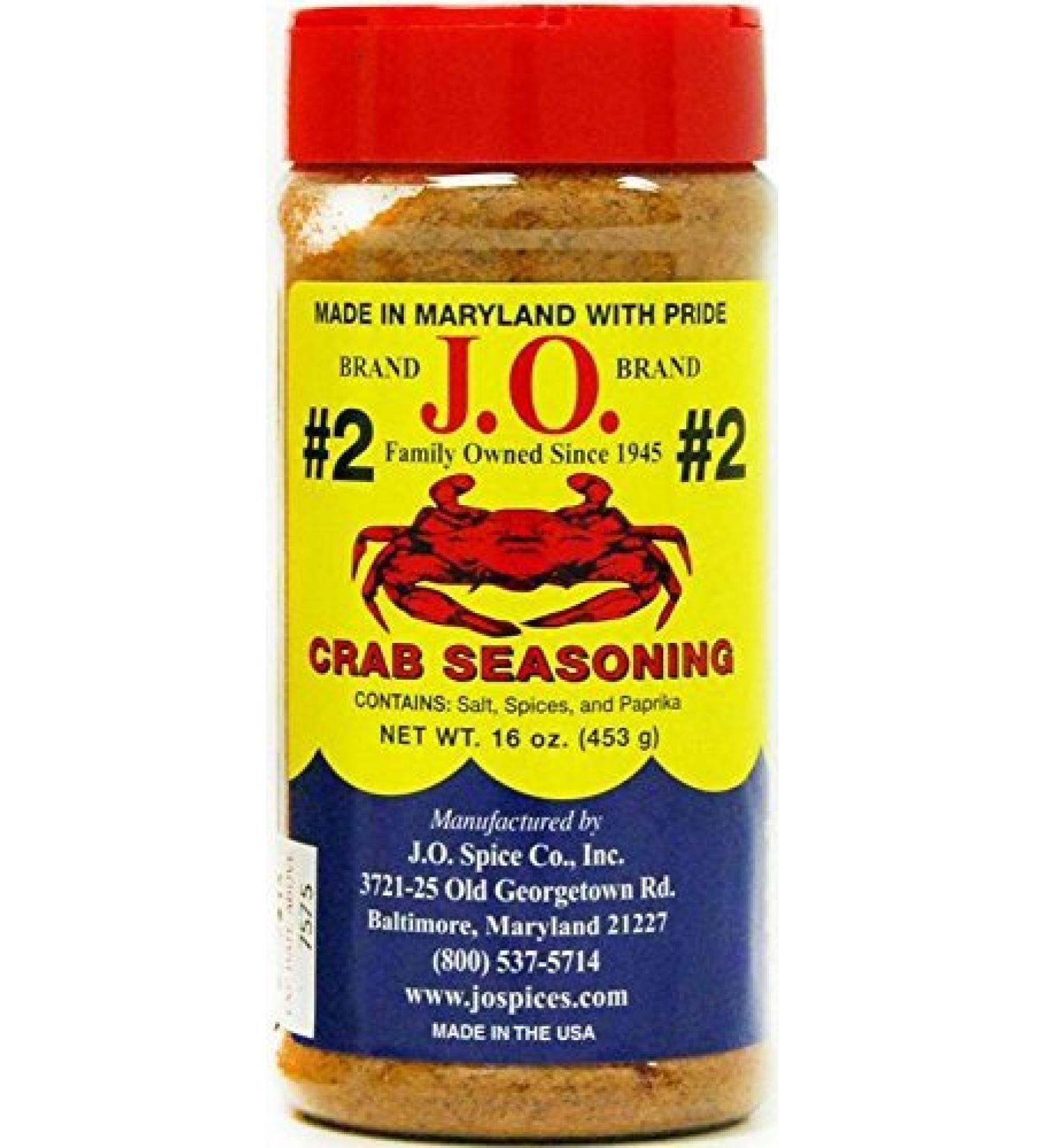 J.O. Crab Seasoning #2 - 16oz | Authentic Blend for Seafood Lovers - Buy Online on GoSupps.com