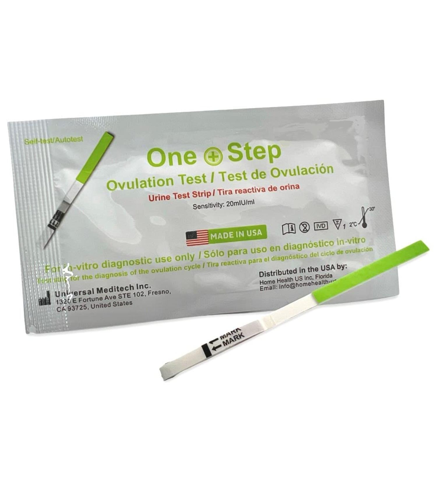10-Pack One Step Ovulation Test Strips - LH Fertility Predictor Kits for Women - Accurate Results - Made in the USA - Buy Online on GoSupps.com