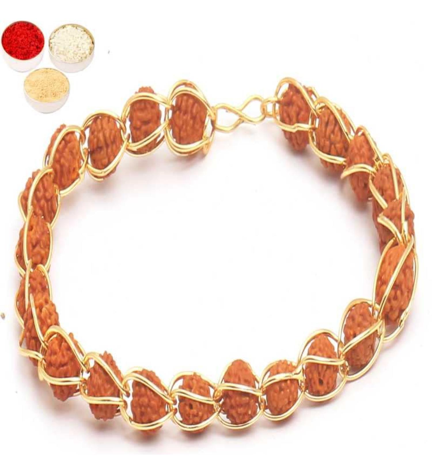 Ghasitaram Gifts 1406 Elegant rudraksh Bracelet - Buy Online on GoSupps.com