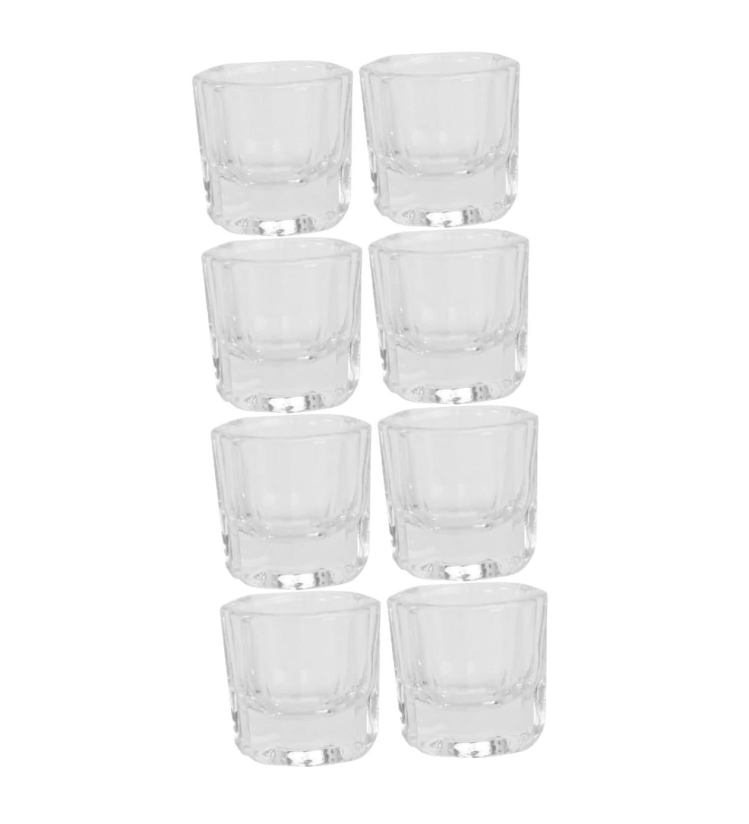 Beaupretty 8 Pcs Manicure Tools Dappen Dish for Acrylic Nails Acrylic Dappen Nail Acrylic Container Mixing Manicure- Glass Cups Bowls Jewelry Kit Nail Tools Manicure Glass Dishes Bracket Mini - Buy Online on GoSupps.com