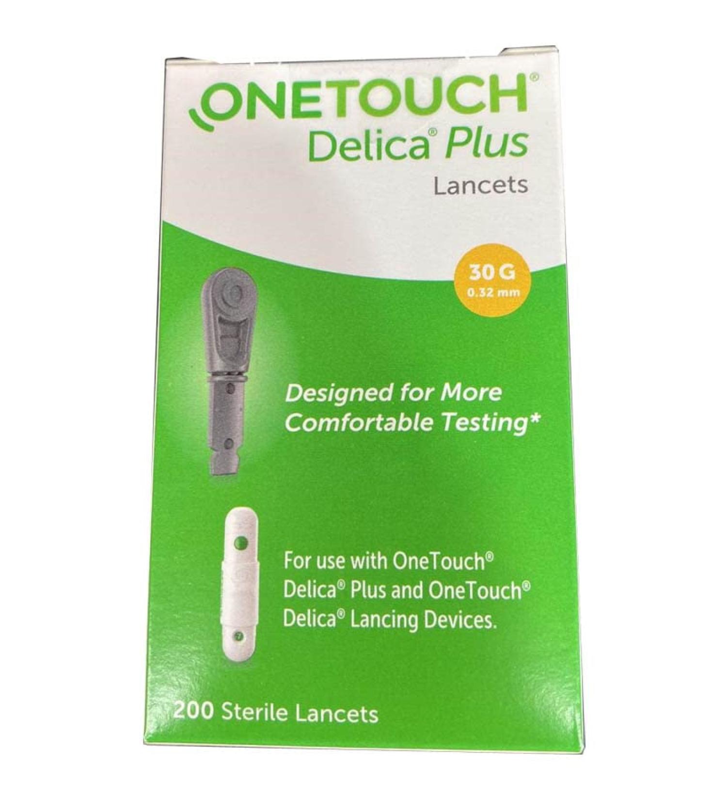J&D OneTouch Delica Plus 200 Lancets 30G (0.32mm) | High-Quality Lancets - Buy Online on GoSupps.com