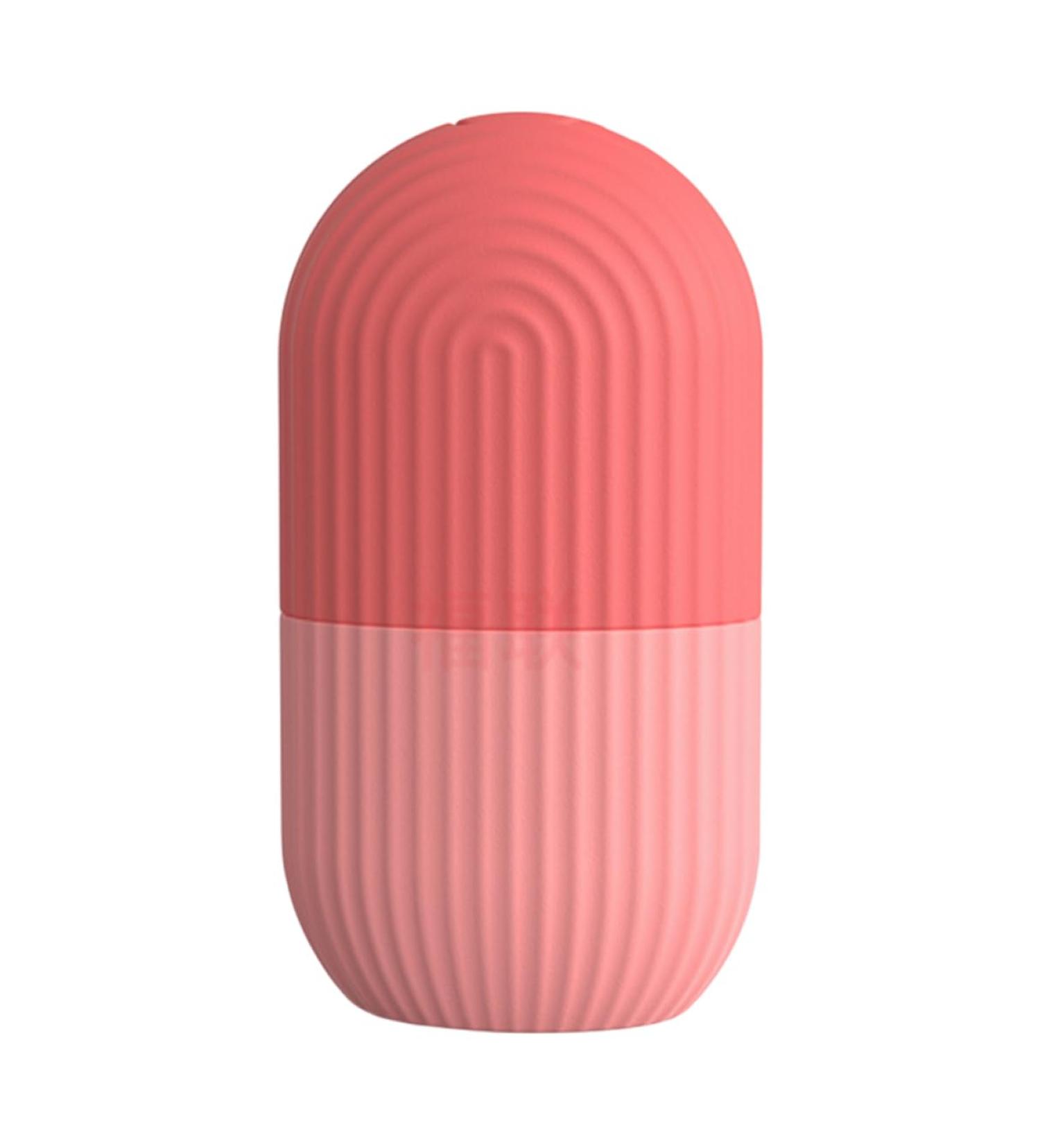 Ice Face Roller - Reusable Beauty Ice Cube Massager for Puffiness & Skin Brightening | Pink Skin Care Tool - Buy Online on GoSupps.com