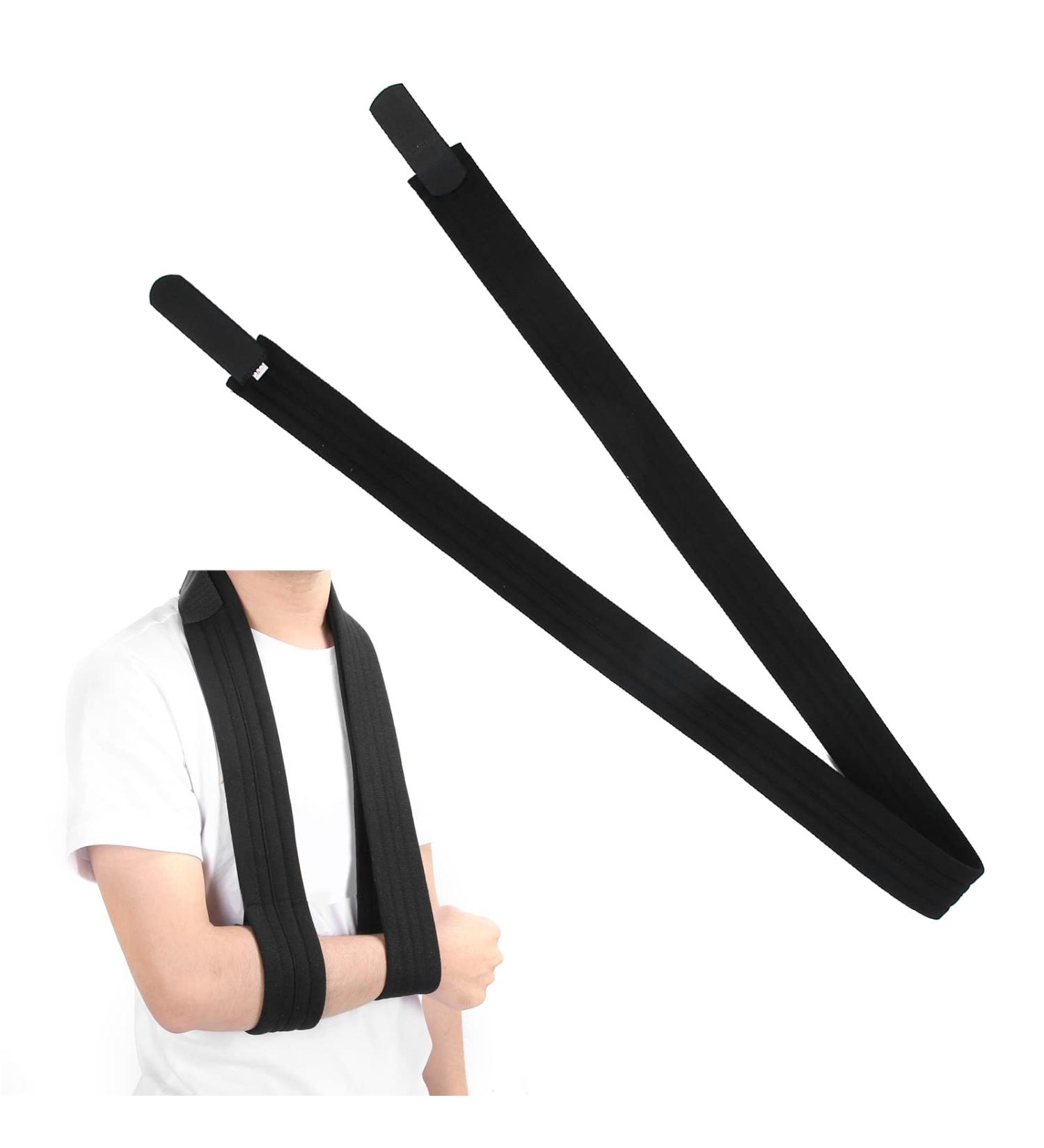 Black Arm Loops & Shoulder Immobilizer - Adjustable Support Belt for Broken Arm Elbow & Wrist | Medical Shoulder Strap for Men (Left/Right) - Buy Online on GoSupps.com