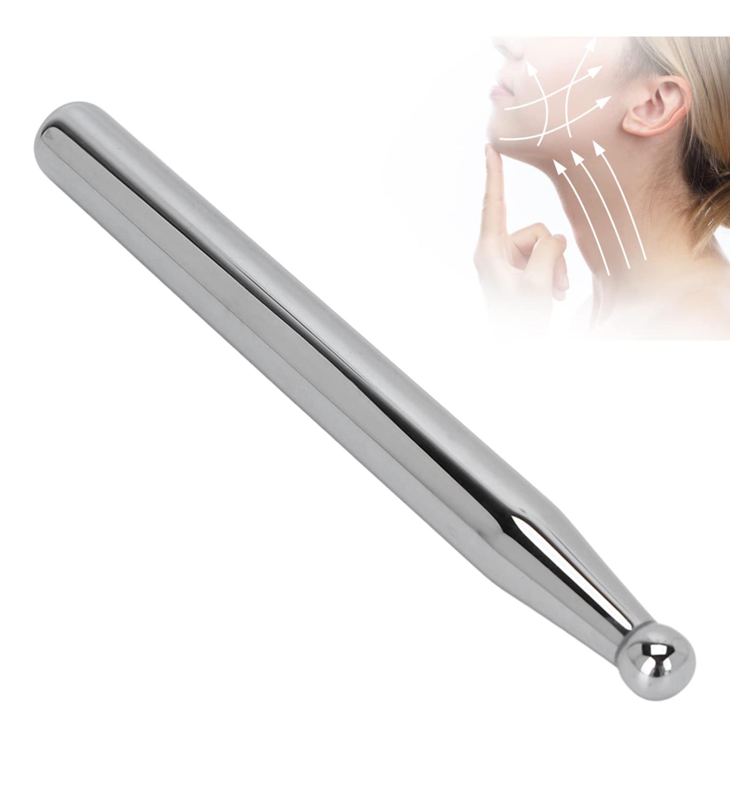 TeraHertz-Energiestein massage tab stainless steel massage stick manual acupuncture pen relaxing acupuncture tools for pain relief of the entire body