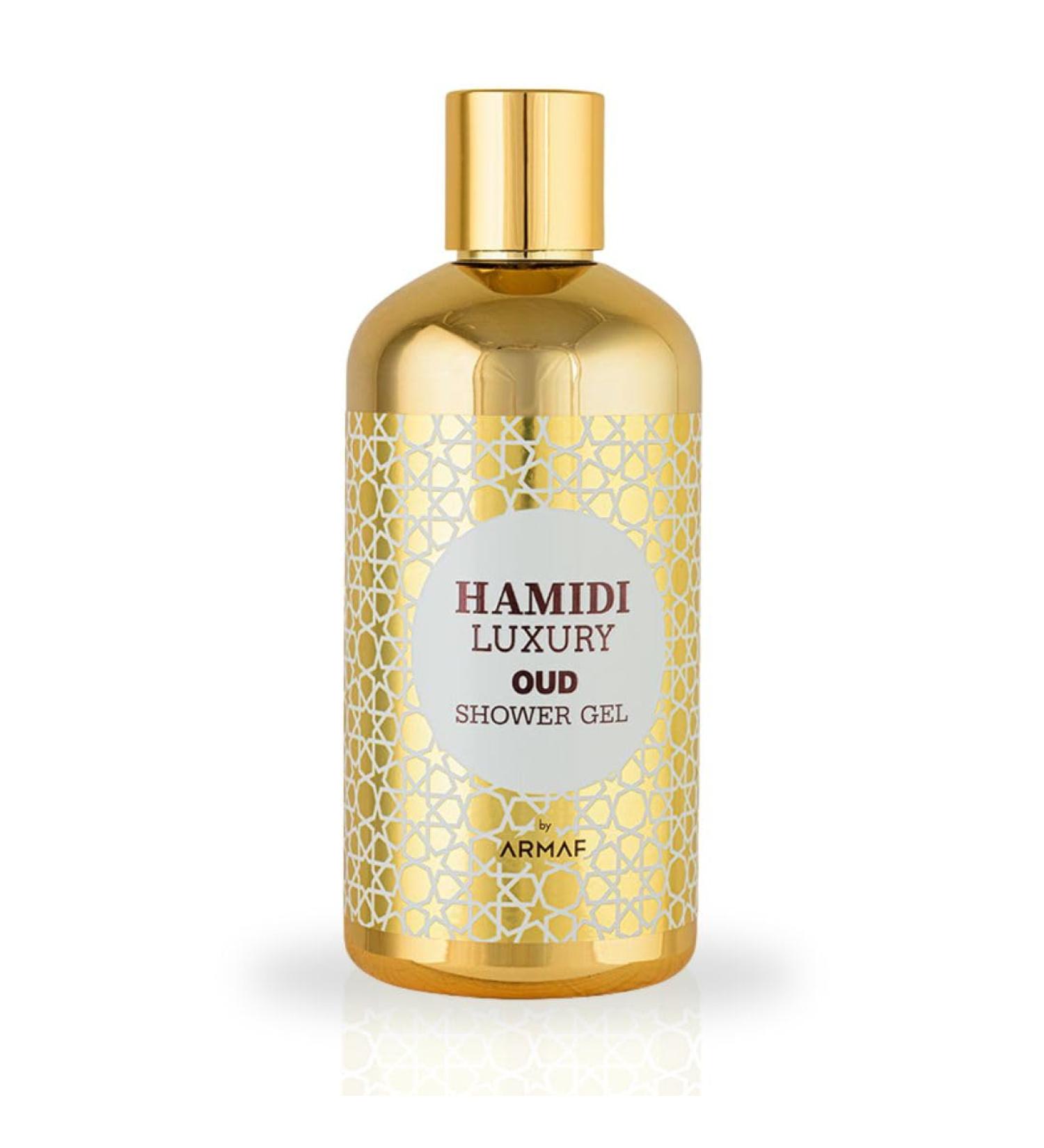 Hamidi Luxury Oud Shower Gel for Women 500ML (16.9 OZ) | Ultra Moisturizing & Skin Nourishing Formula Premium Womens Body Wash For Soft Hydrated and Revitalized Skin Deep Moisturizing Body Wash