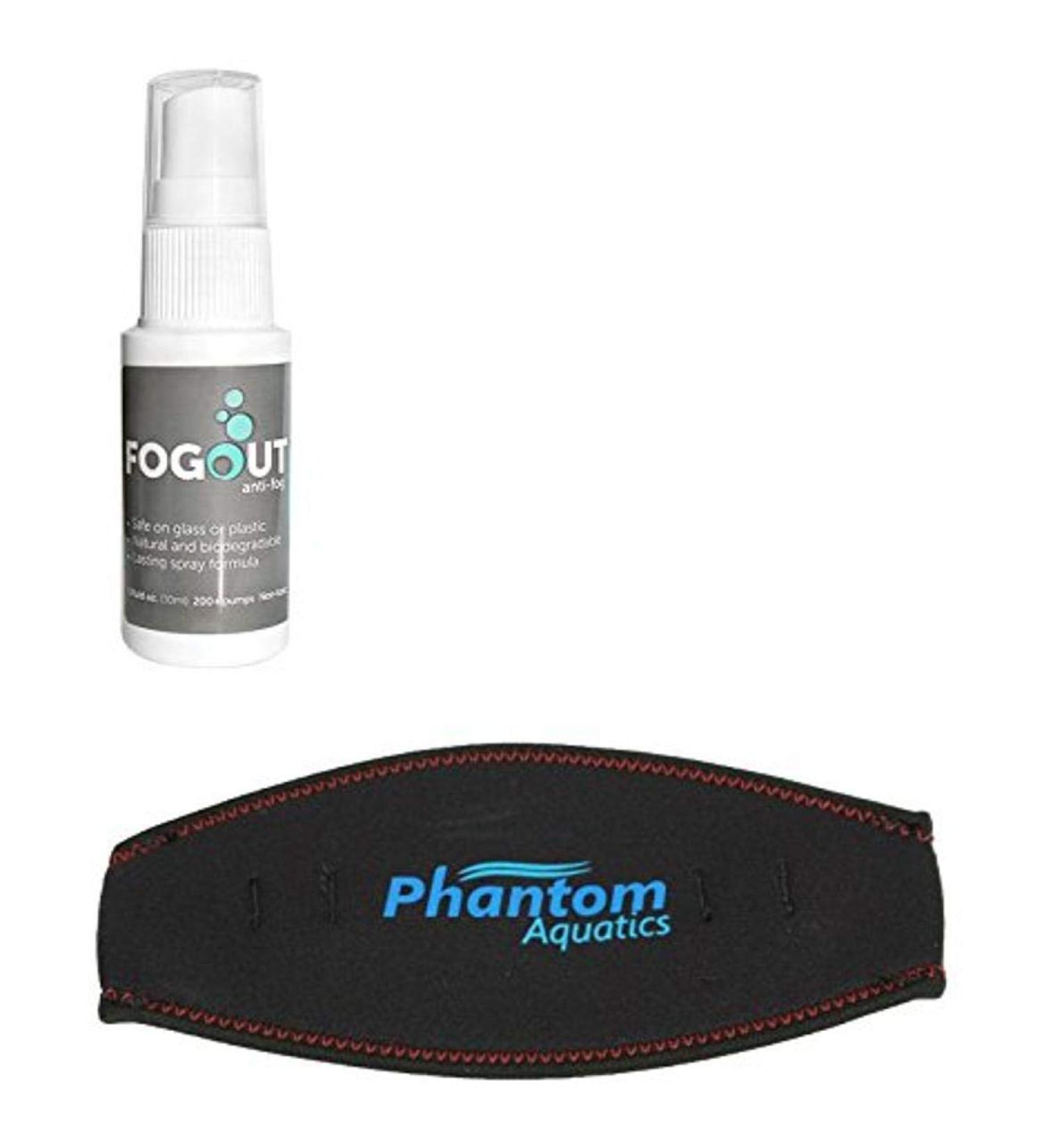 Phantom Aquatics Fog-Out Scuba Snorkeling Dive Mask with Neoprene Mask Strap