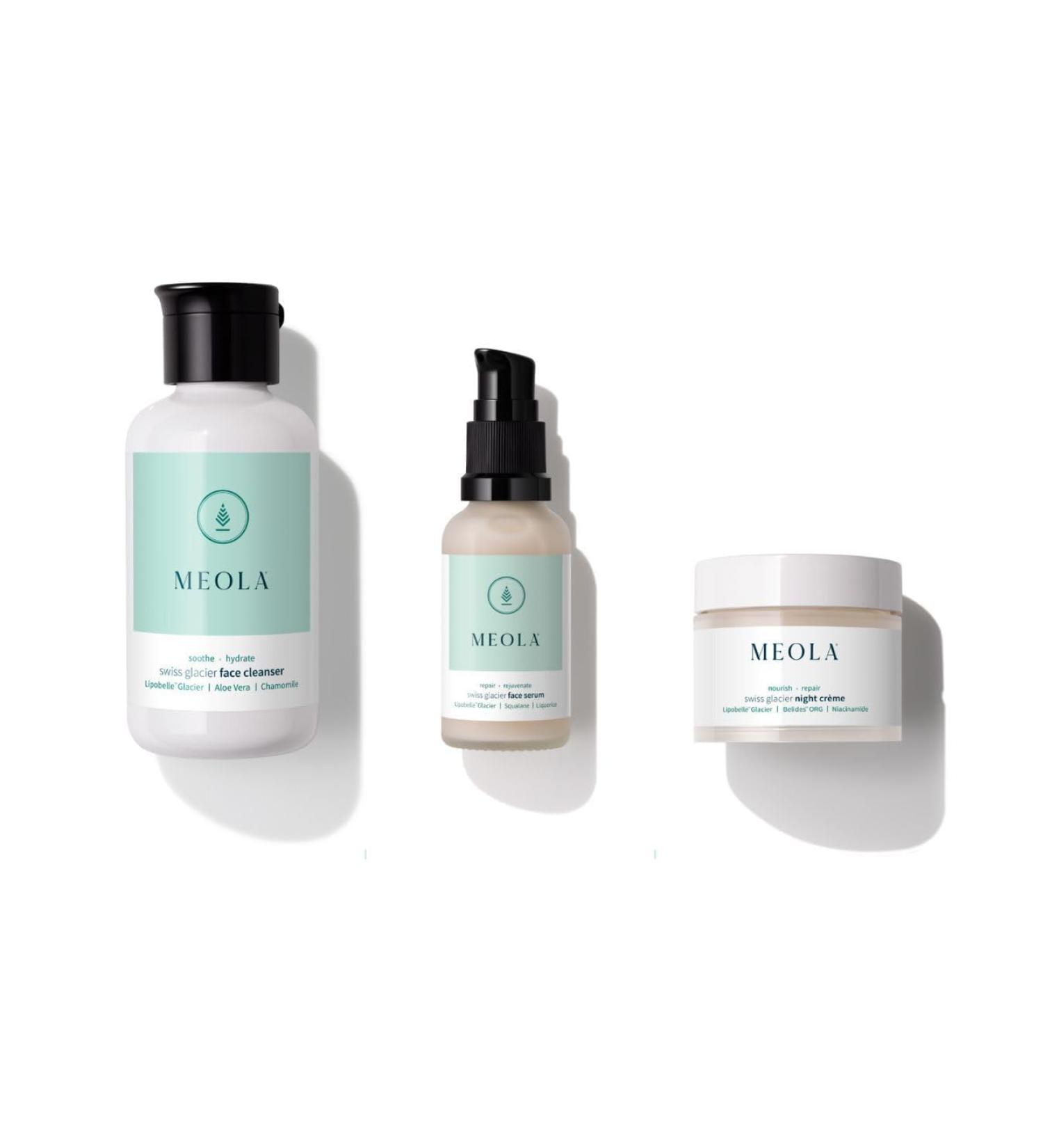 Night Combo: Vegan Face Cleanser Serum & Night Cream with Vitamin B3 & Daisy Extract for Hydration & Skin Repair - Combo Pack - Buy Online on GoSupps.com