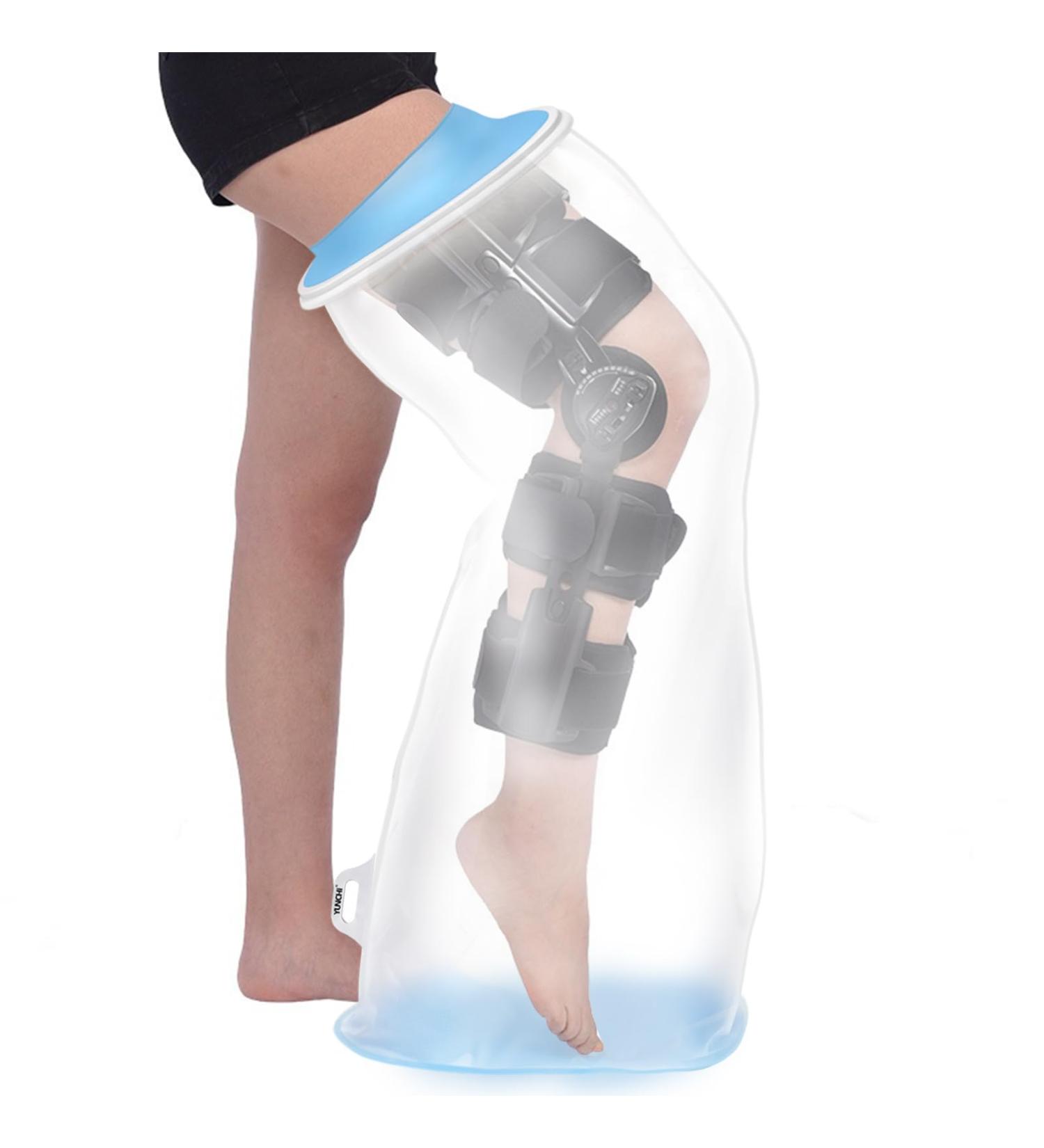 Yunchi Long Leg Protector - Waterproof Anti-Slip XL Plaster Protection for Knee & Thigh Orthesis - Reusable & Durable - Buy Online on GoSupps.com