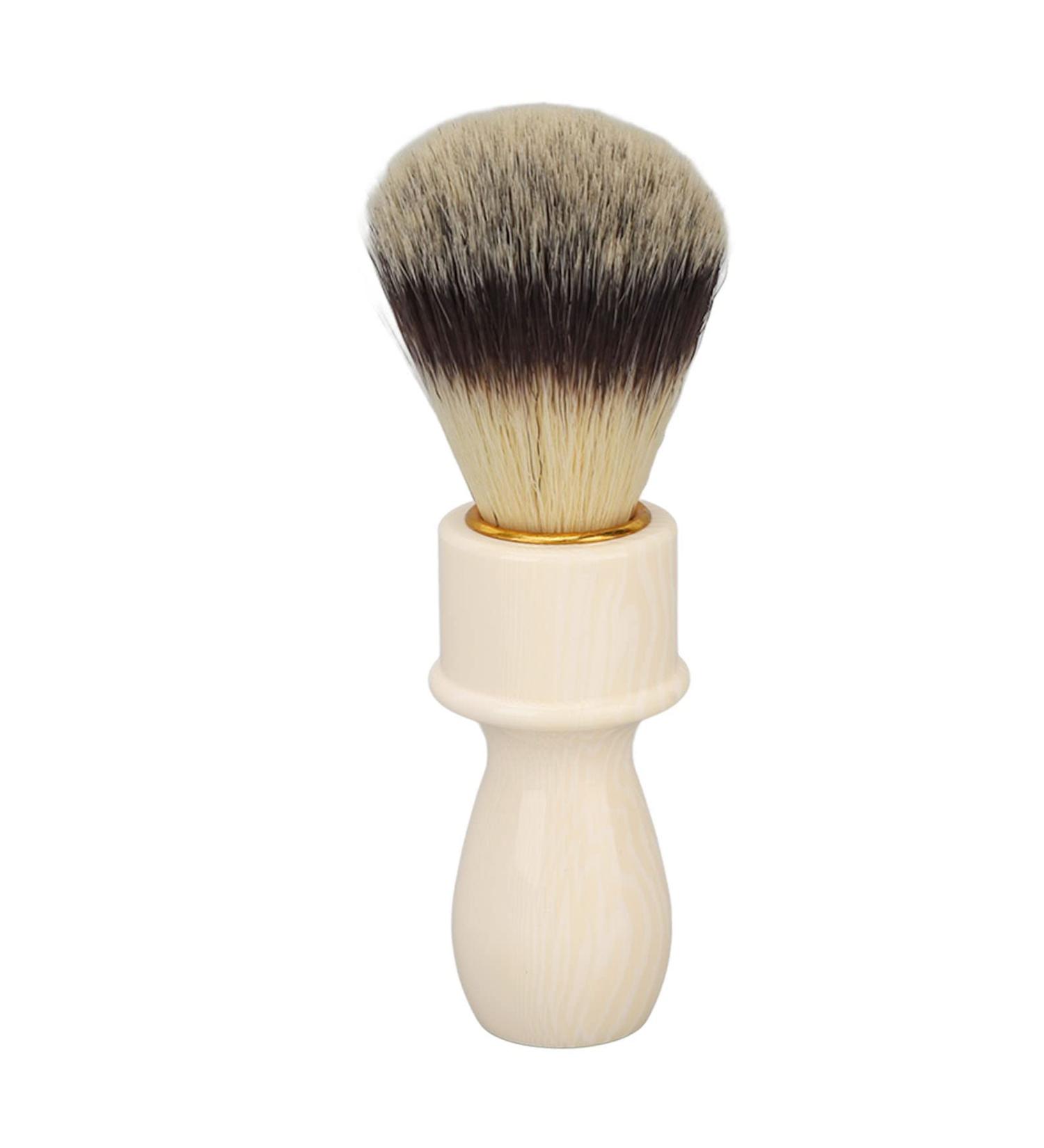 Natudeco Men Shaving Brush - Soft Hair Beard & Hair Cleaning Tool with Resin Handle for Optimal Facial Care - Buy Online on GoSupps.com