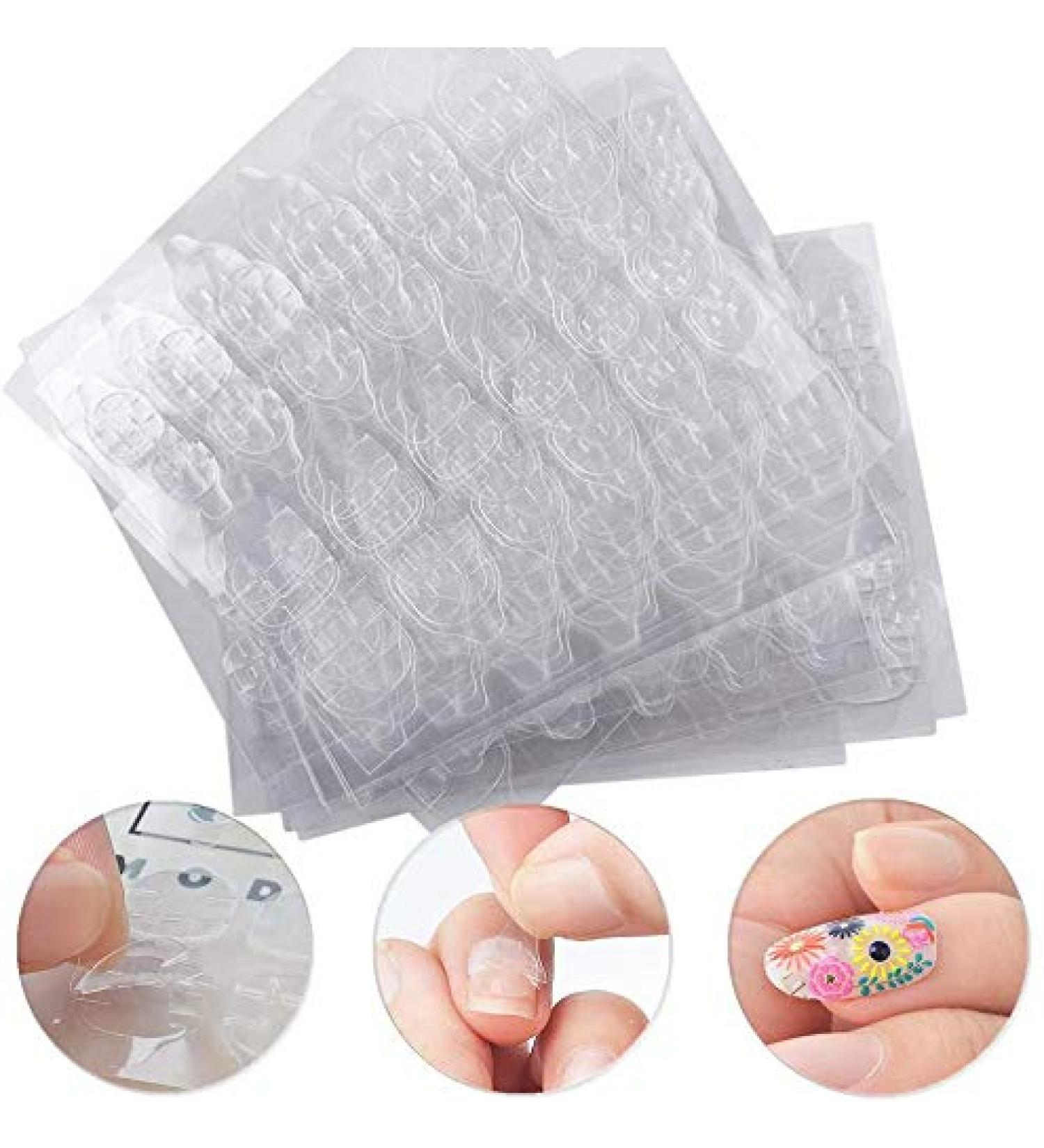 Gshy Transparent Nail Stickers - 240pcs Double-Sided Nail Glue Gel Adhesive Accessories for Perfect Nails | International Shipping Available - Buy Online on GoSupps.com