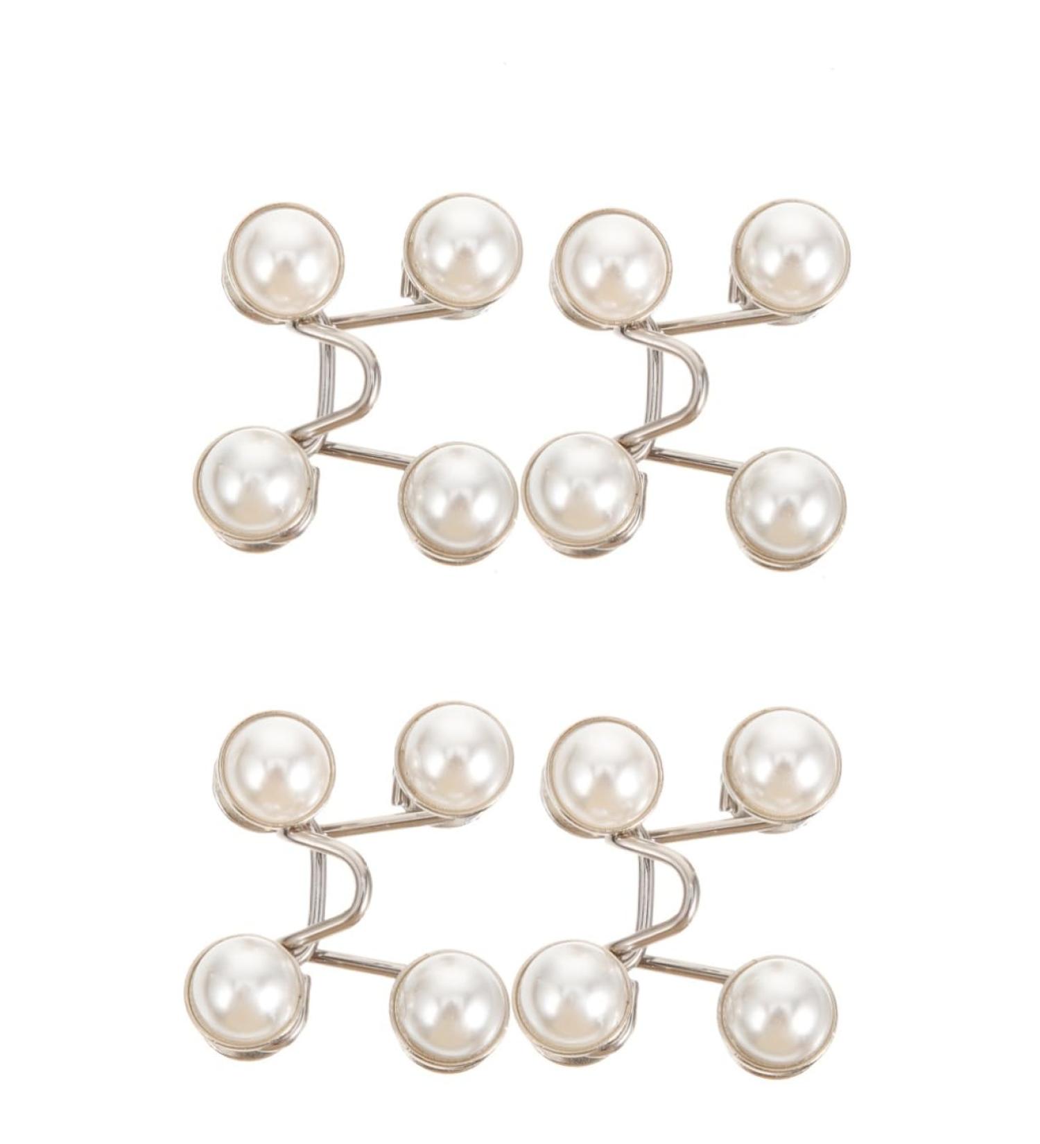 Button Hook Helper 4 Pcs Nail- Buttons Alloy Adjustable Clamp Reusable Waist Buttons Waist Nail- Buckle Jeans Supply Alloy Jeans Buttons Thin Jeans Buttons Waist Adjusting Button Waist Supply(White) 3.2x1cm White - Buy Online on GoSupps.com