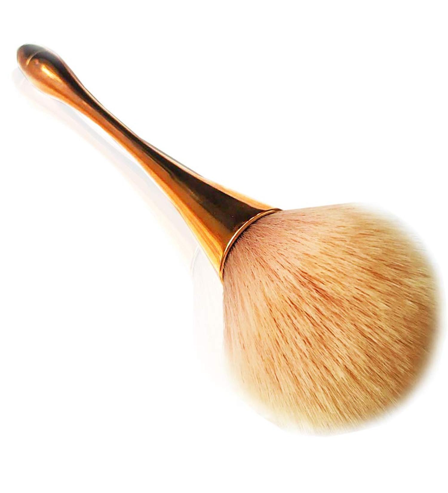 Super Large Mineral Powder Brush | Nail & Kabuki Makeup Brushes Set in Rose Gold | Professional Fluffy Foundation & Blush Brush for Daily Makeup - Buy Online on GoSupps.com