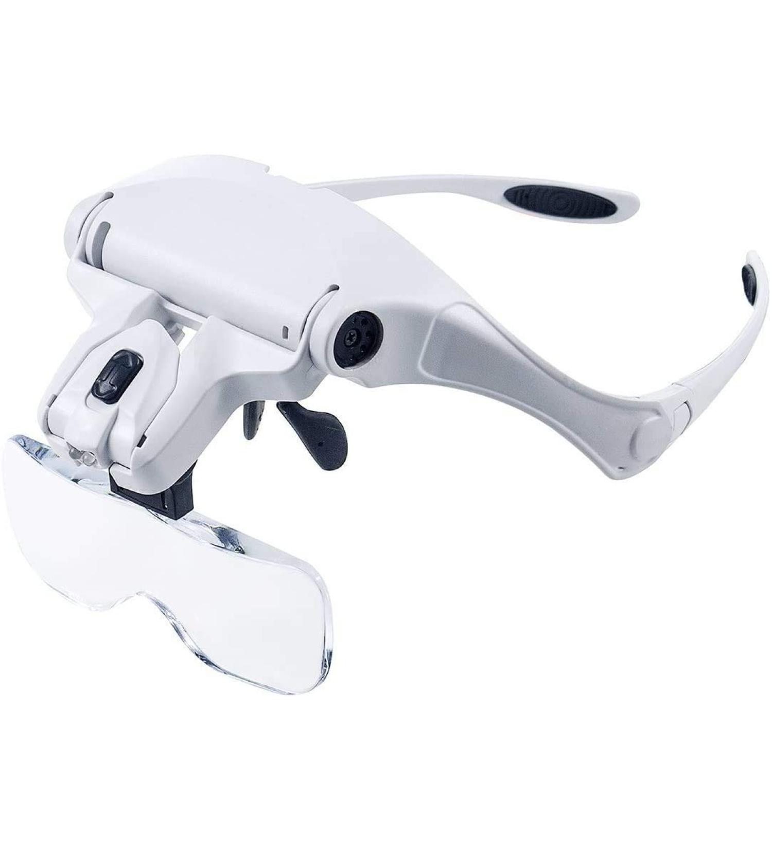 Itian Lightweight Head Magnifier Adjustable Magnifying Glass Loupe Visor Hands Free Eyeglasses Bracket/Headband Interchangeable Headset Magnifier with 2 LED & 5 Different Lenses(1.0X 1.5X 2.0X 2.5X 3.5X) - Buy Online on GoSupps.com