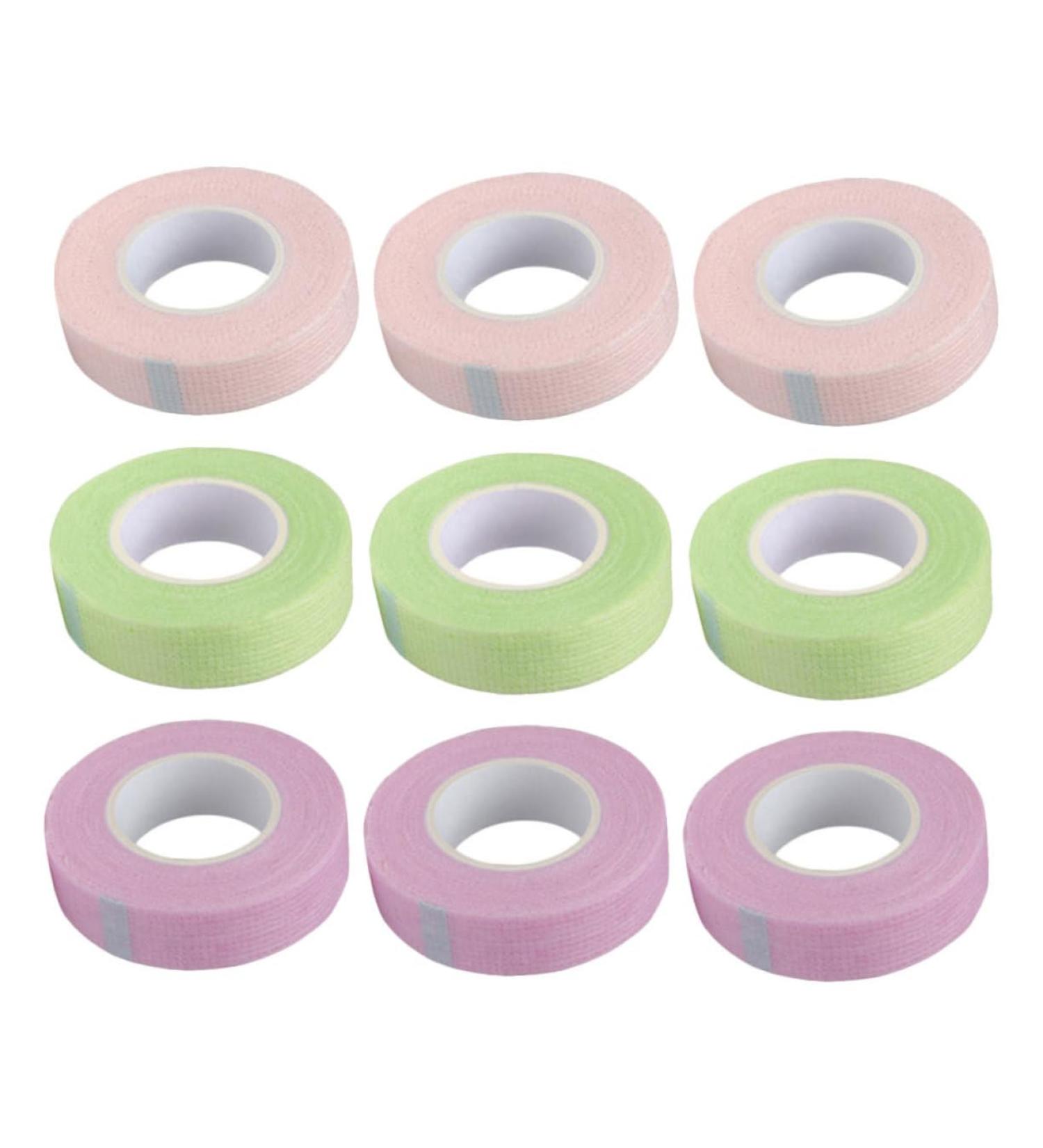 FOMIYES 18 Rolls Lash Tape - Fabric Eyelash Extension Adhesive Under Eye Makeup Tape Non-Woven Skin Patch for Lash Extensions - Buy Online on GoSupps.com