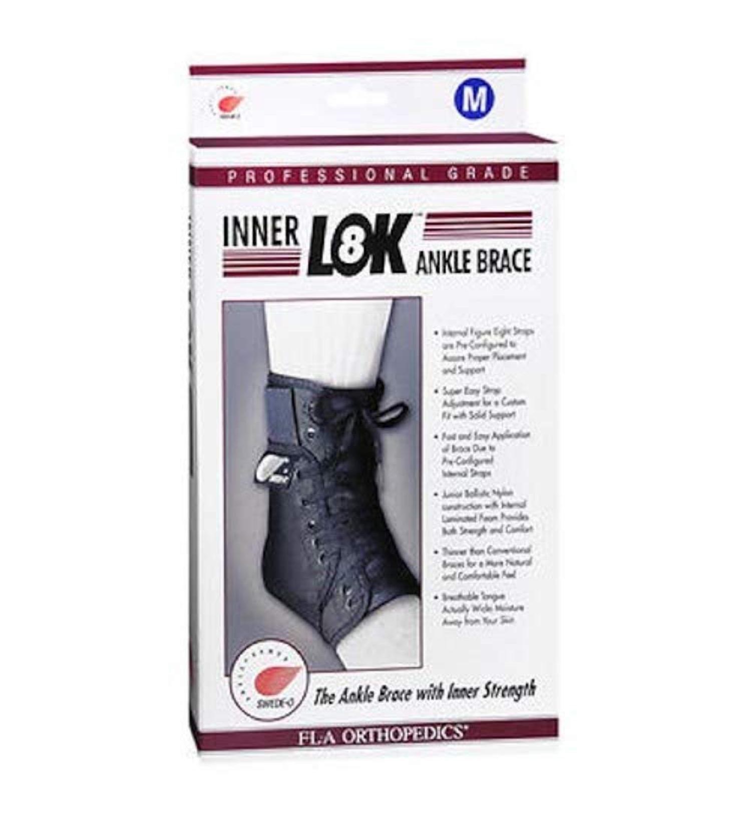 BSN Medical 40-511MDBLK Jobst Inner Lok 8 Ankle Brace Medium Black