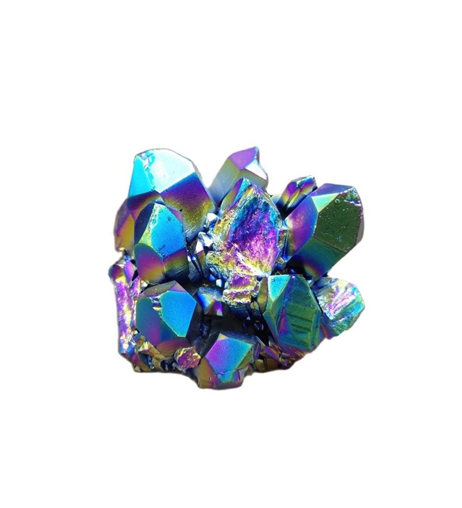 Natural Colorful Crystal Cluster Seven Rainbows Electroplating Crystal Stone Home Craft Decorations HOMEZHOU (Size : 30-50g) - Buy Online on GoSupps.com