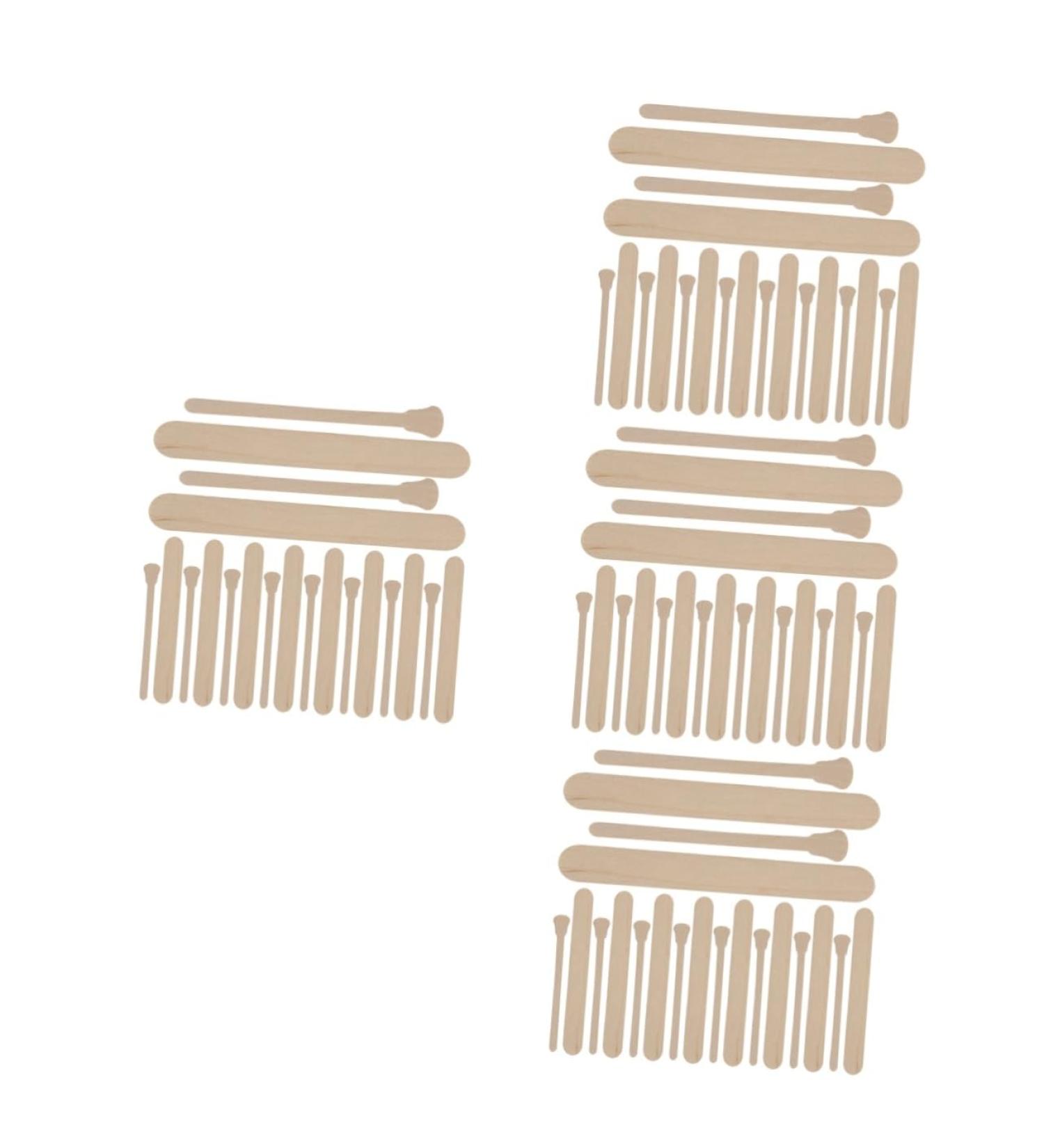 Fomiyes 400 pc Waxed Wooden Sticks for Kids - Tinkering Tools & Wax Applicators for Hair Removal | Multi-Purpose Wood Wax Spatula Accessories - Buy Online on GoSupps.com